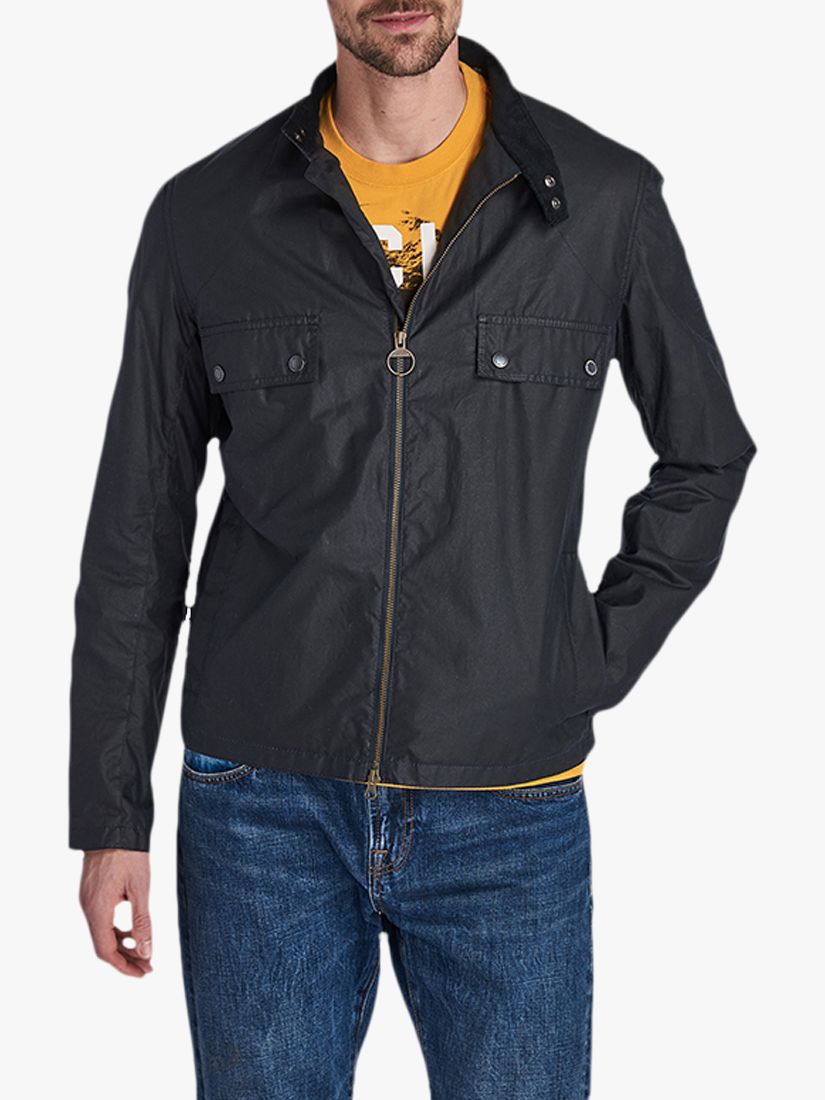 barbour waxed cotton motorcycle jacket