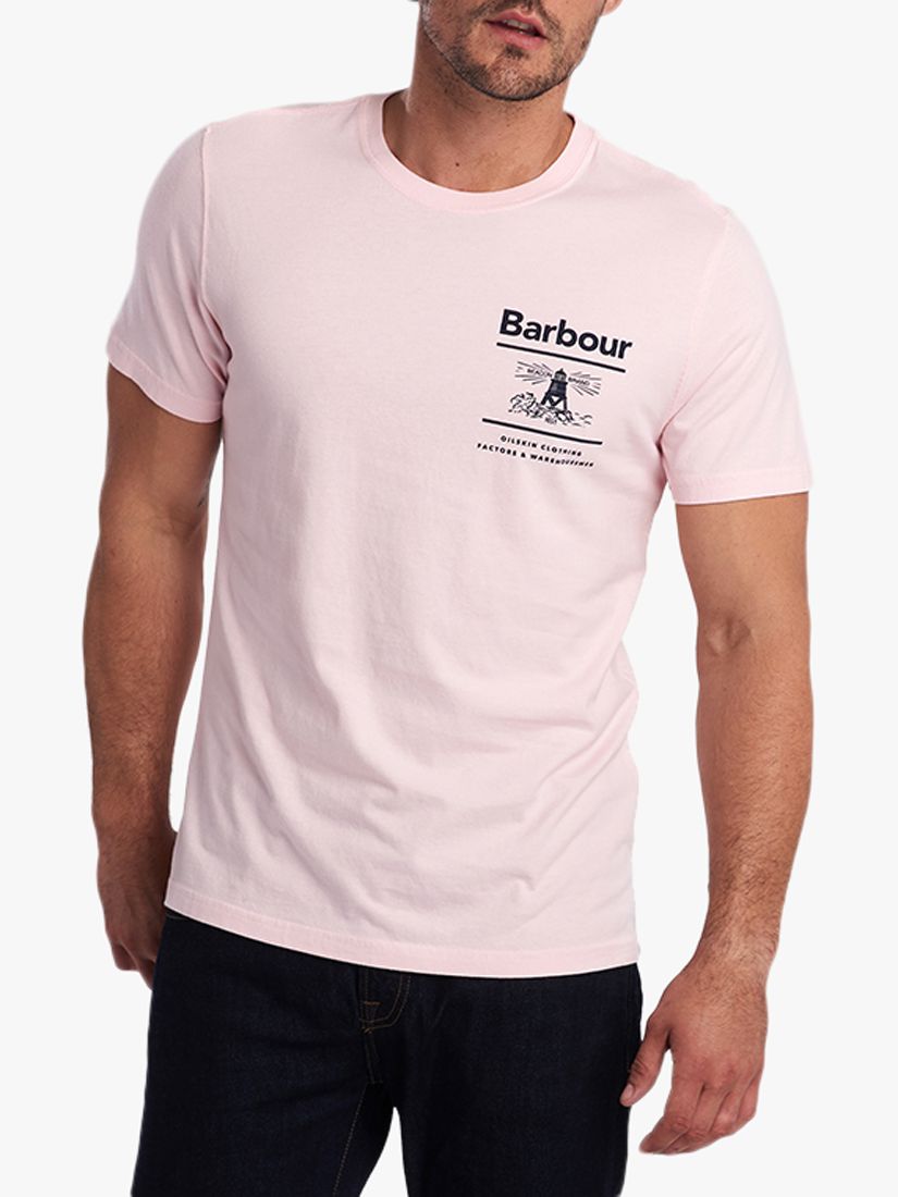 Barbour Chanonry Beacon Graphic T-Shirt, Chalk Pink