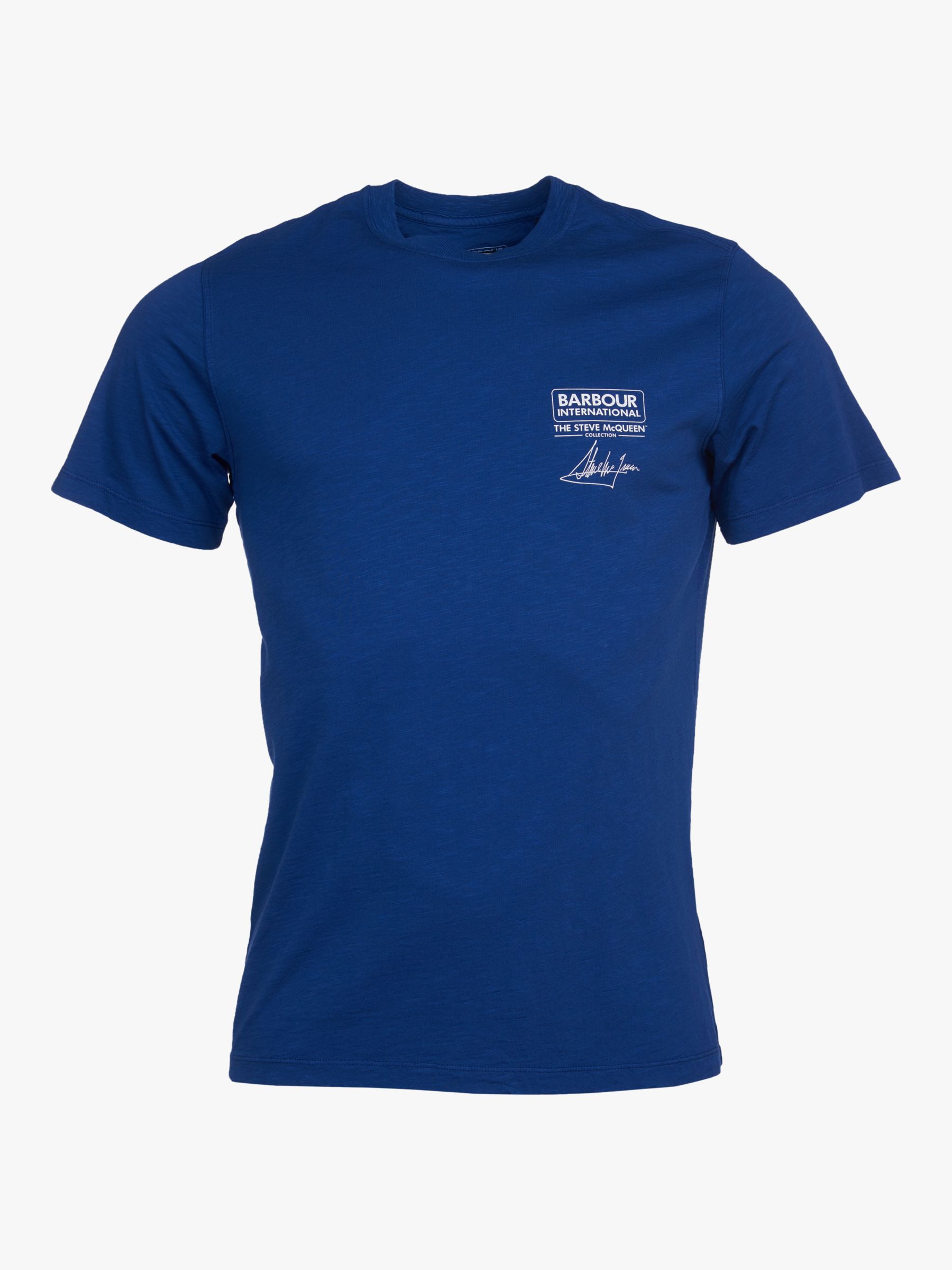 Barbour International Steve McQueen Signature T-Shirt, Inky Blue