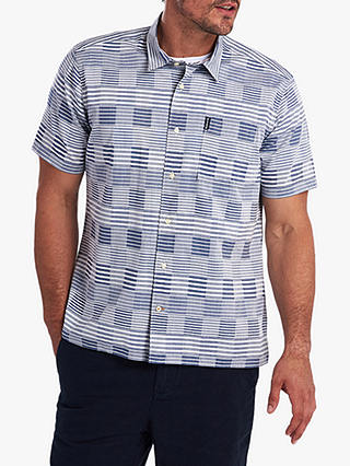 Barbour Short Sleeve Patch Work Shirt, Chambray