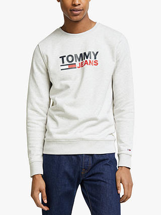 Tommy Jeans Tommy Corp Crew Sweatshirt, Grey