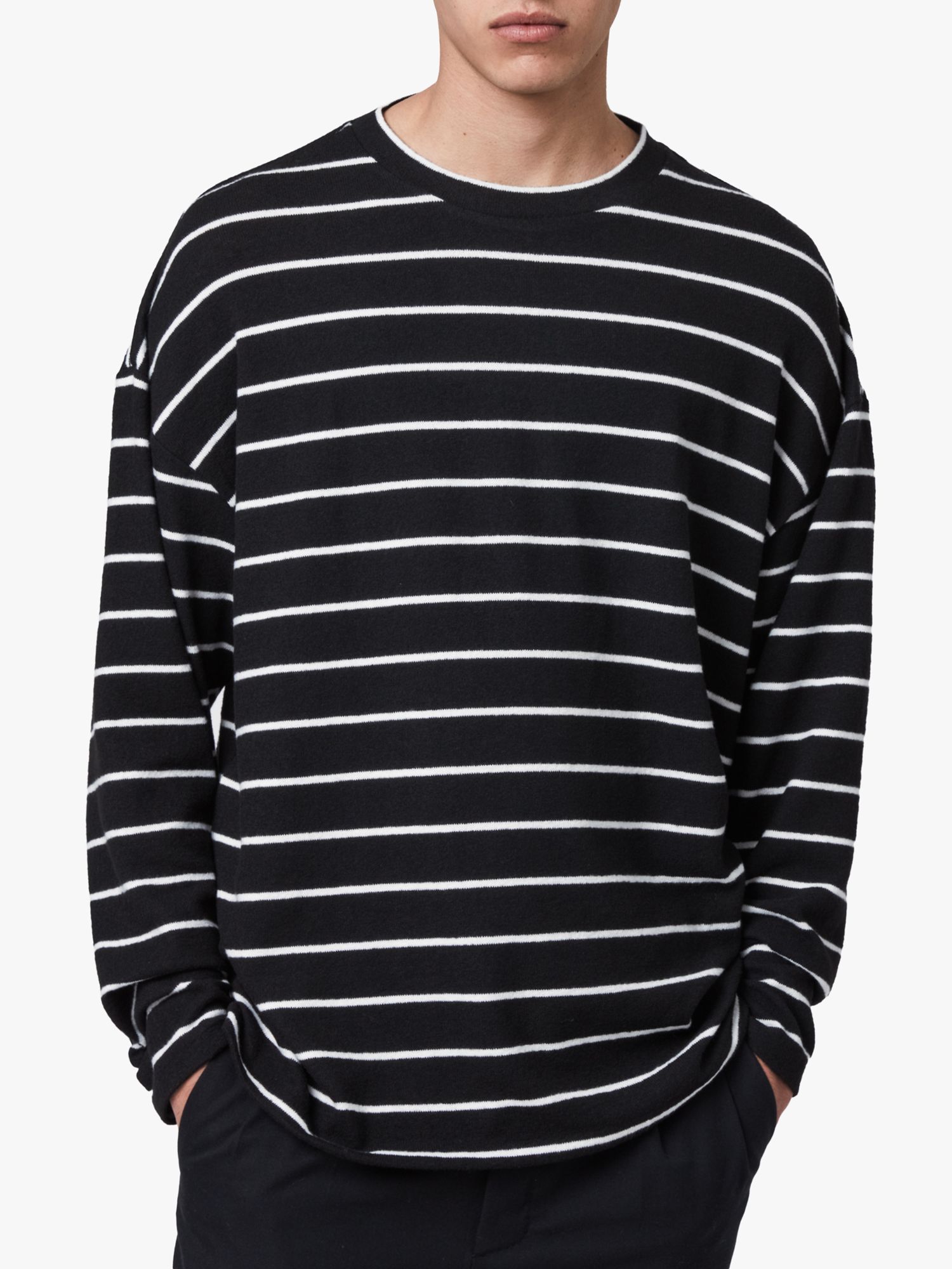 AllSaints Tobias Stripe Long Sleeve Oversized T-Shirt review