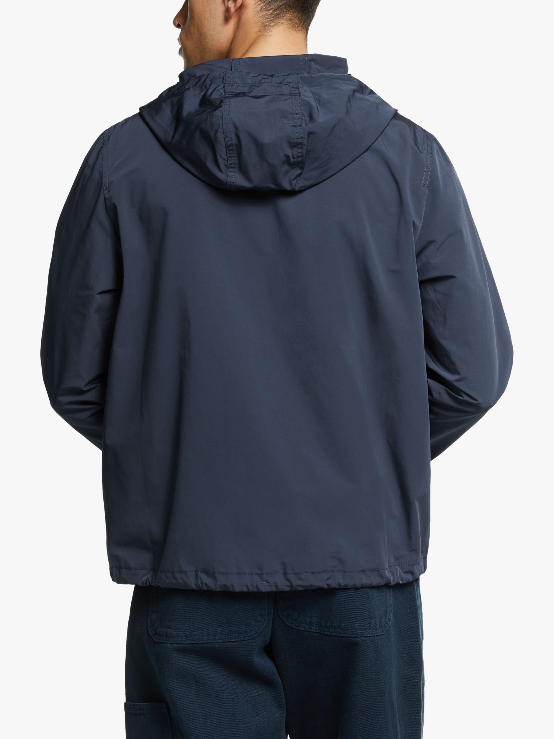Albam Utility Classic Hooded Cagoule Jacket, Navy