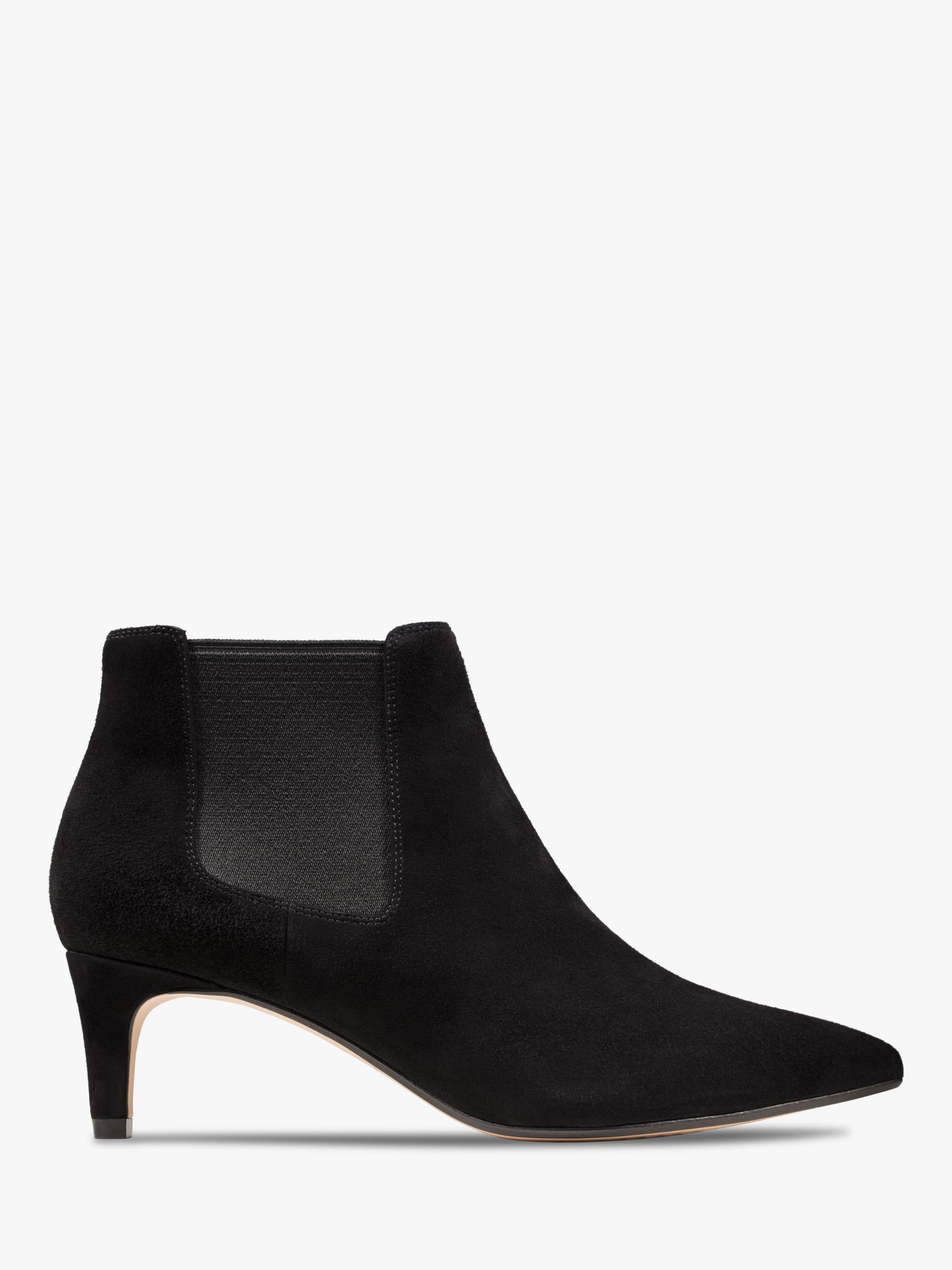 clarks suede chelsea boots womens