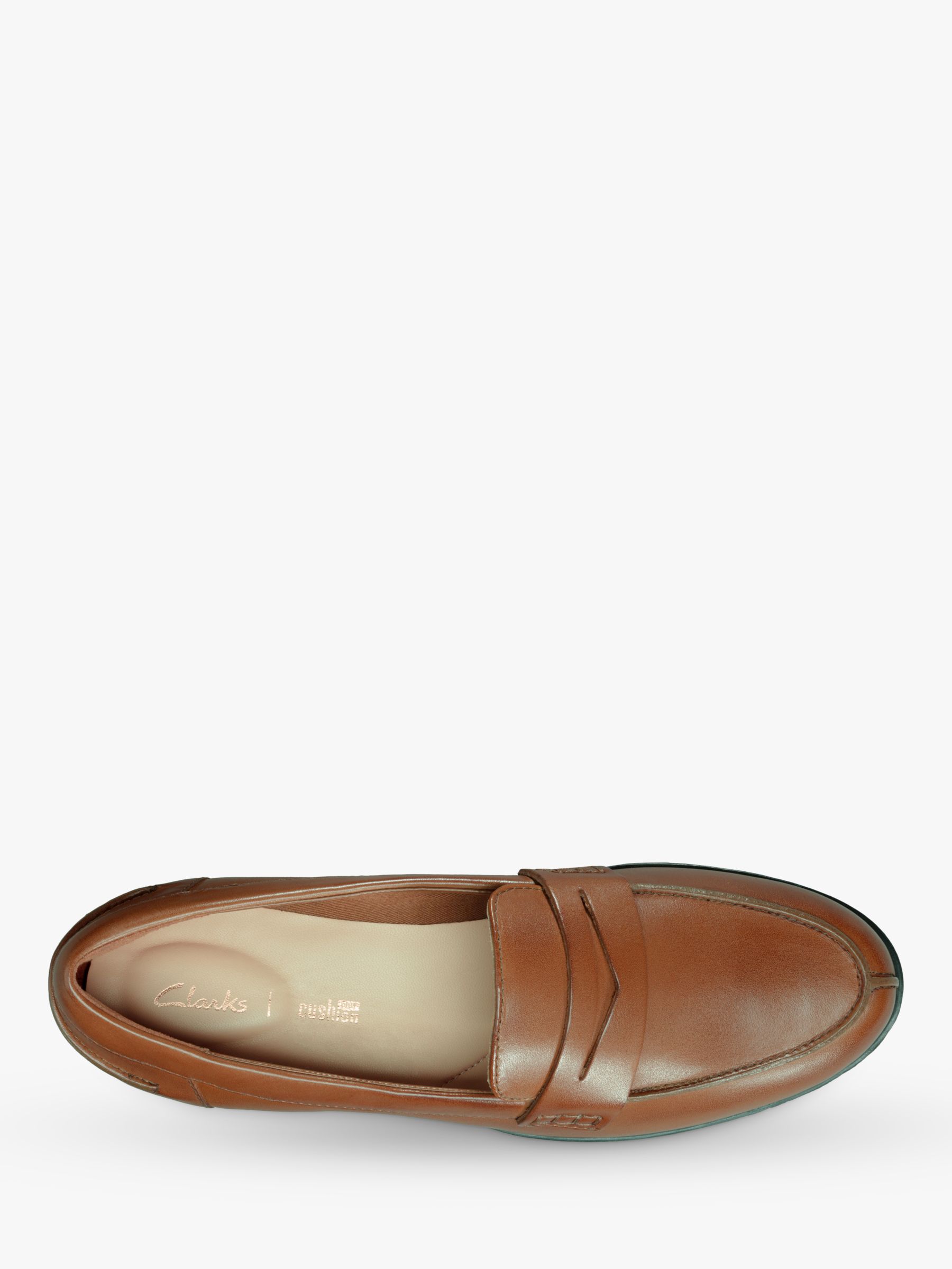 Clarks Leather Loafers, Tan at John Lewis &