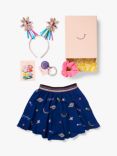 Stych Kids' Glow Kids' Skirt And Accessories Gift Box Set, Navy