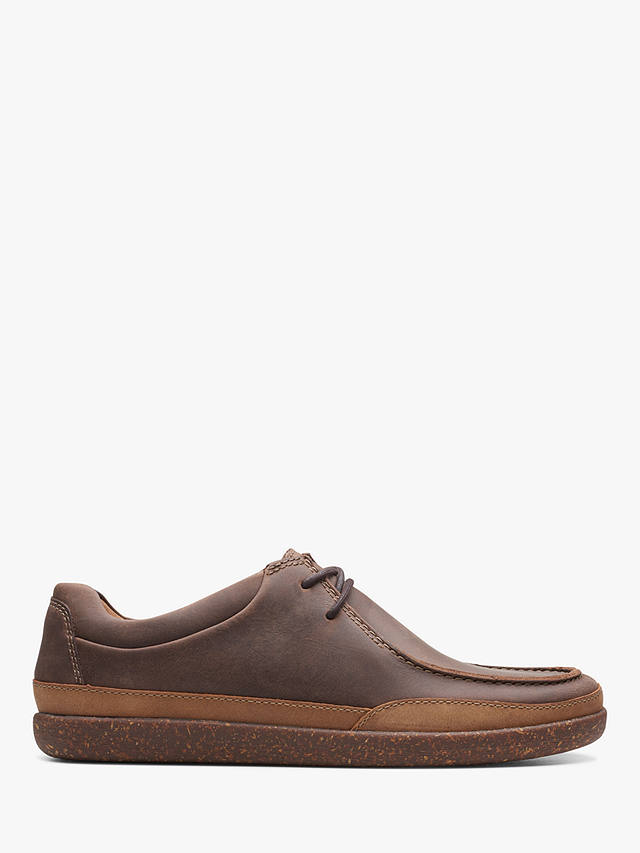 Clarks Un Lisbon Walk Shoes, Brown Leather at John Lewis & Partners