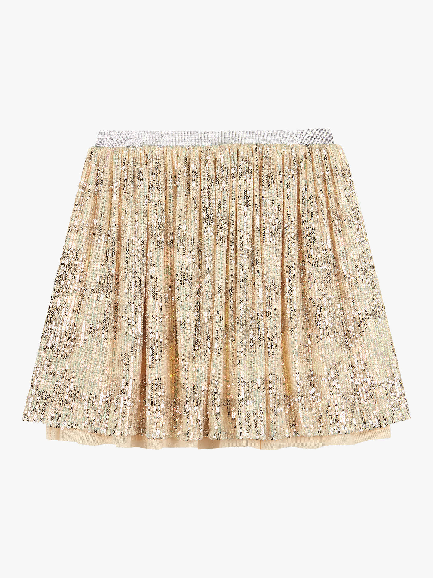 Mintie by Mint Velvet Girls' Iridescent Sequin Tutu Skirt, Grey/Multi ...
