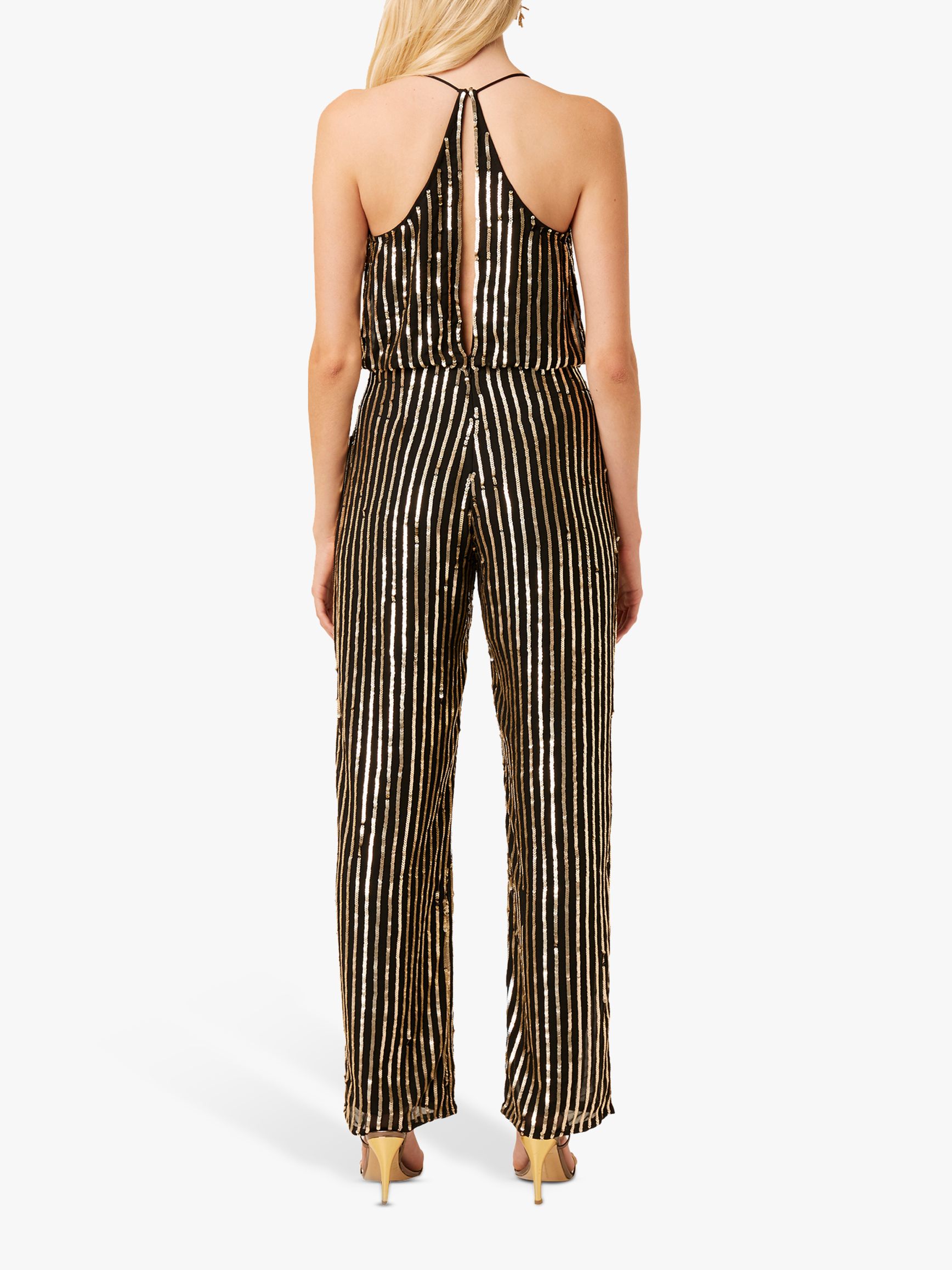 french connection striped jumpsuit