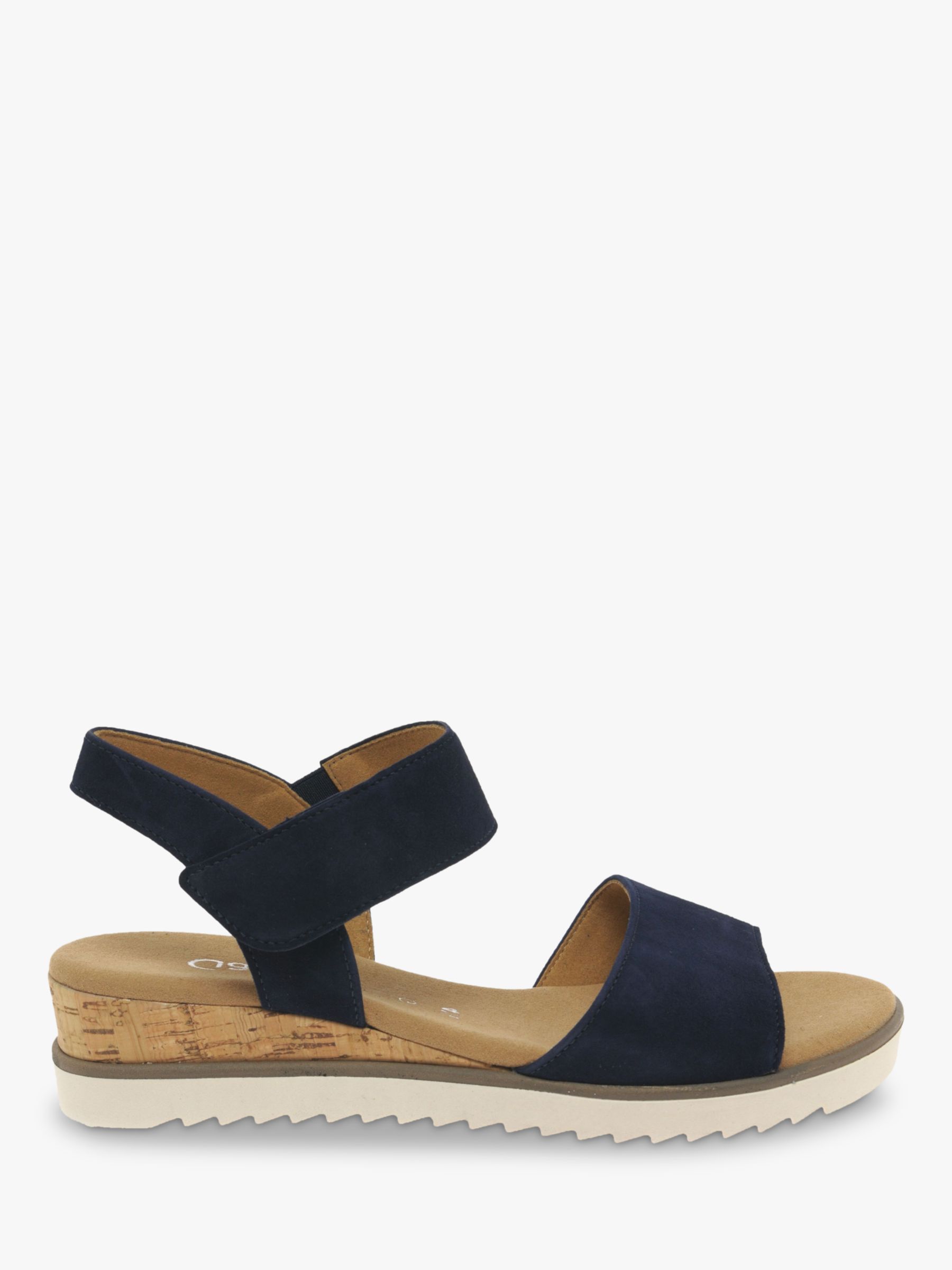 Gabor Raynor Suede Wide Fit Sandals, Lewis & Partners