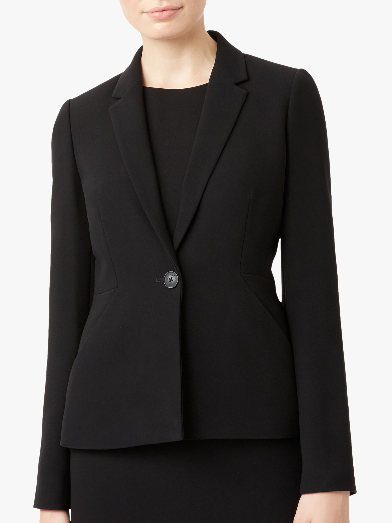 Hobbs Alva Blazer Jacket, Black at John Lewis & Partners