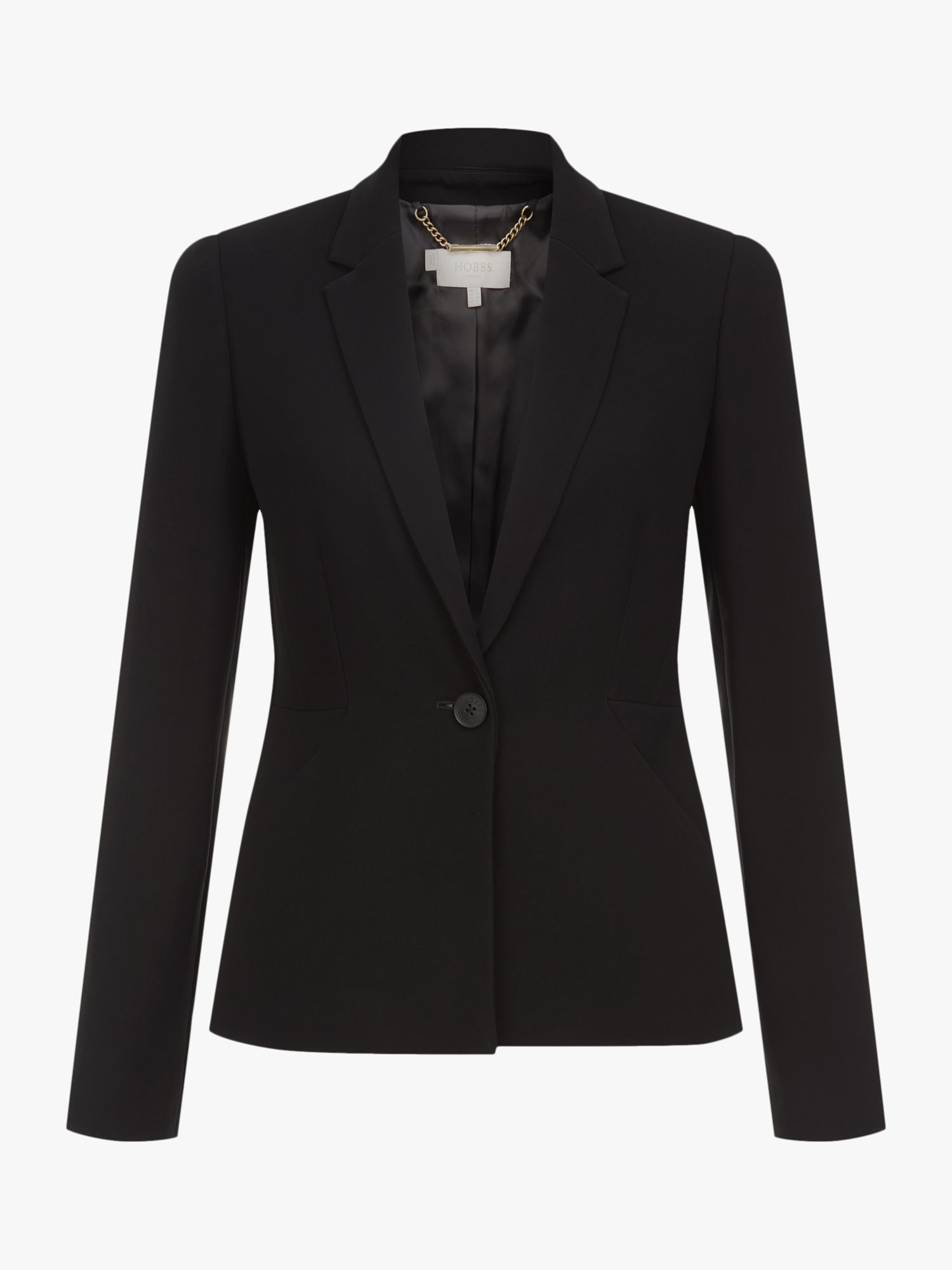 Hobbs Petite Alva Blazer Jacket, Black at John Lewis & Partners