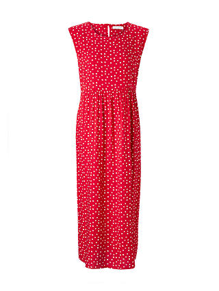 Collection WEEKEND by John Lewis Sleeveless Polka Dot Dress, Red/White