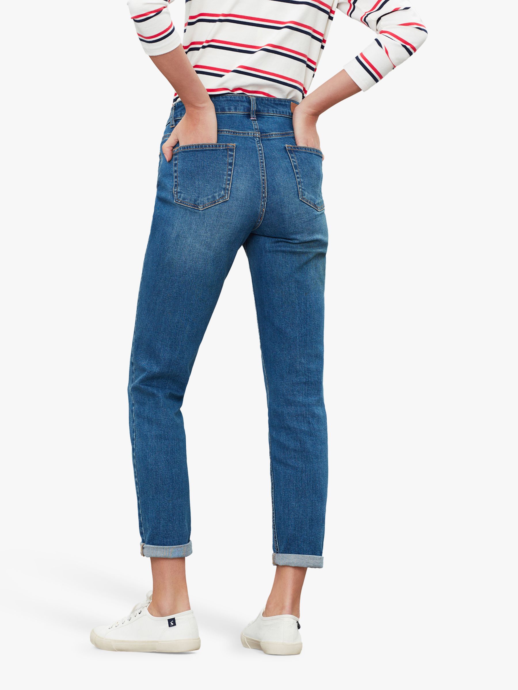 Joules Simone Girlfriend Jeans, Mid Blue