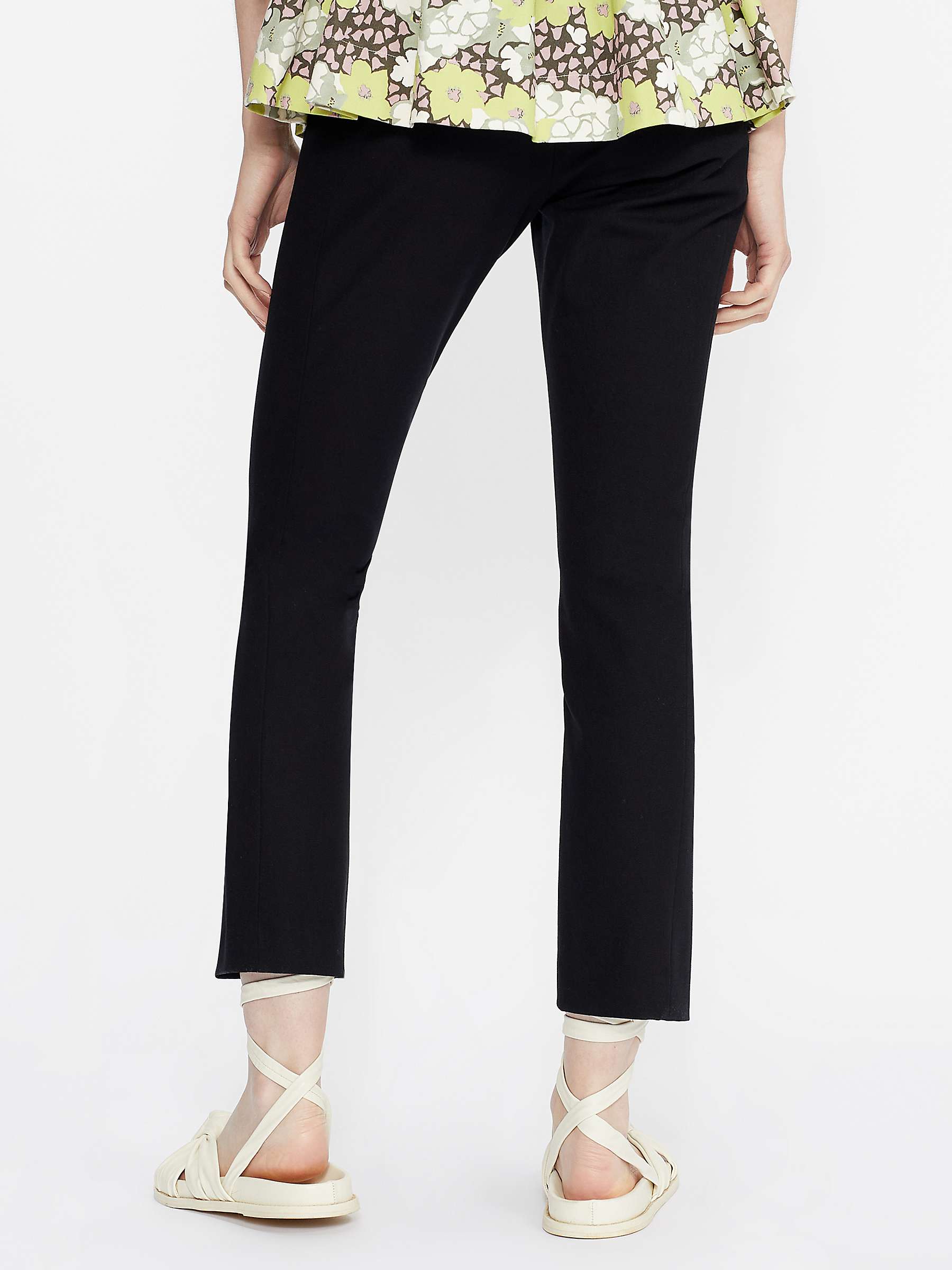 Buy Ted Baker Ozete Ankle Grazer Trousers, Black Online at johnlewis.com