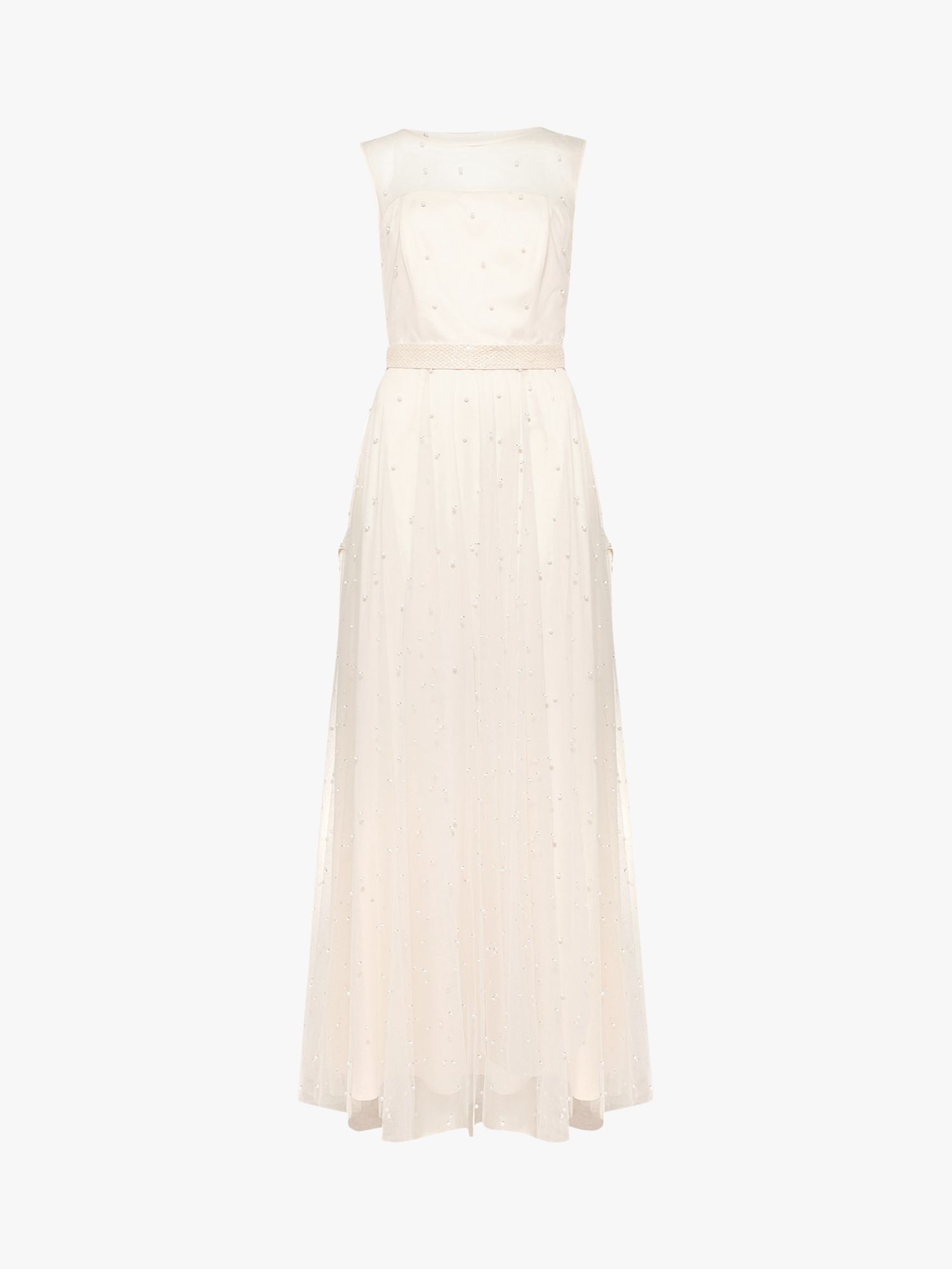 Buy Phase Eight Genova Tulle Wedding Dress, Old Rose Online at johnlewis.com