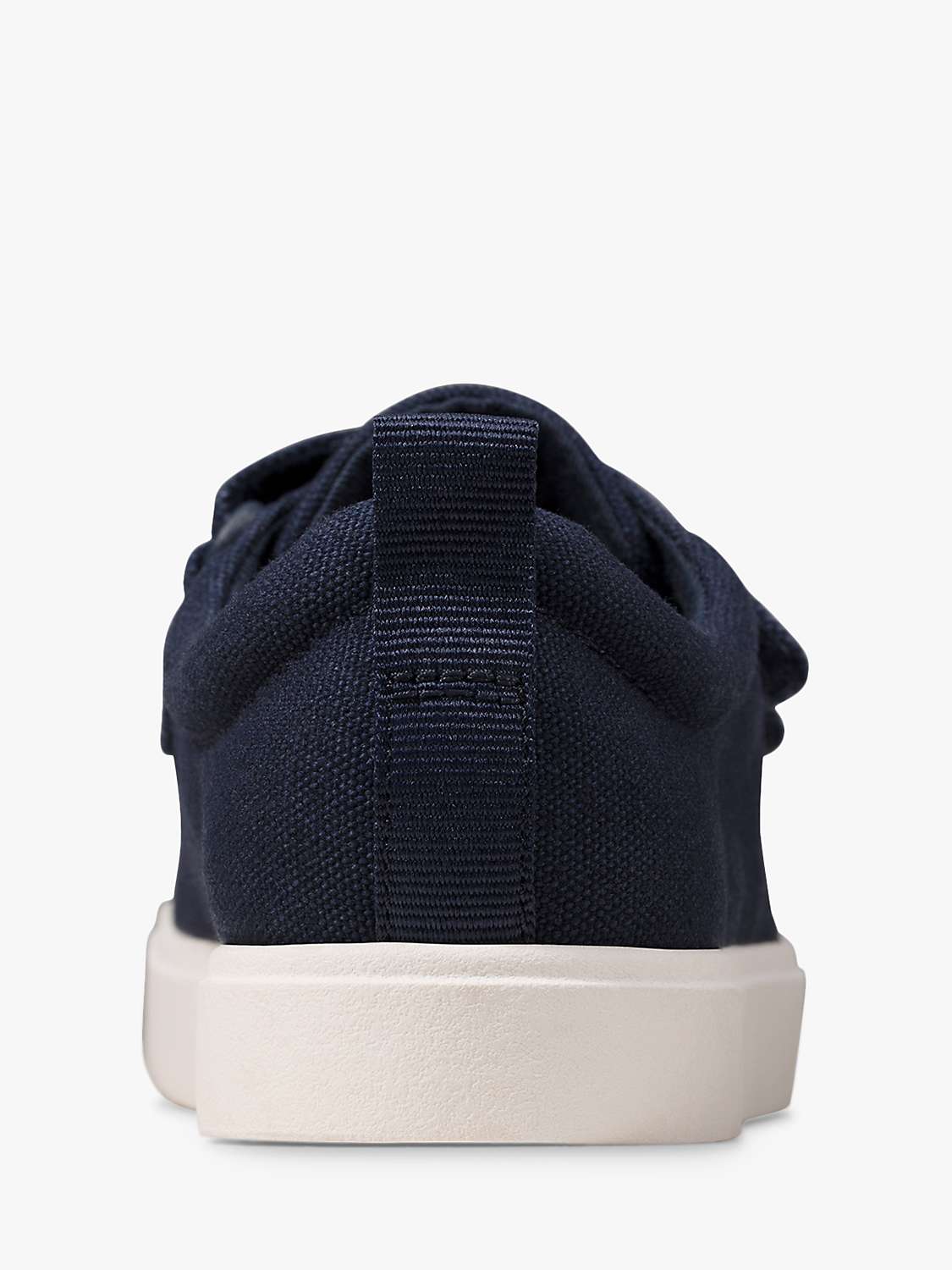 Buy Clarks Kids' City Vibe Riptape Trainers, Navy Canvas Online at johnlewis.com
