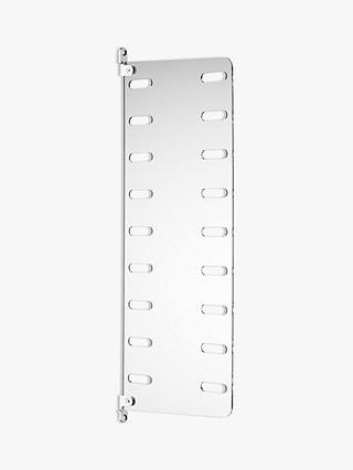String® Plex Wall Panel Side Racks, H50 x D20cm, Set of 2, Clear