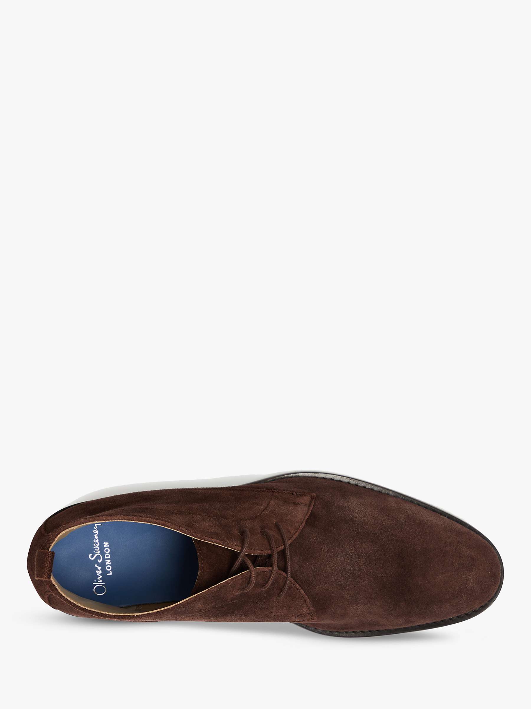 Buy Oliver Sweeney Farleton Suede Chukka Boots, Chocolate Online at johnlewis.com