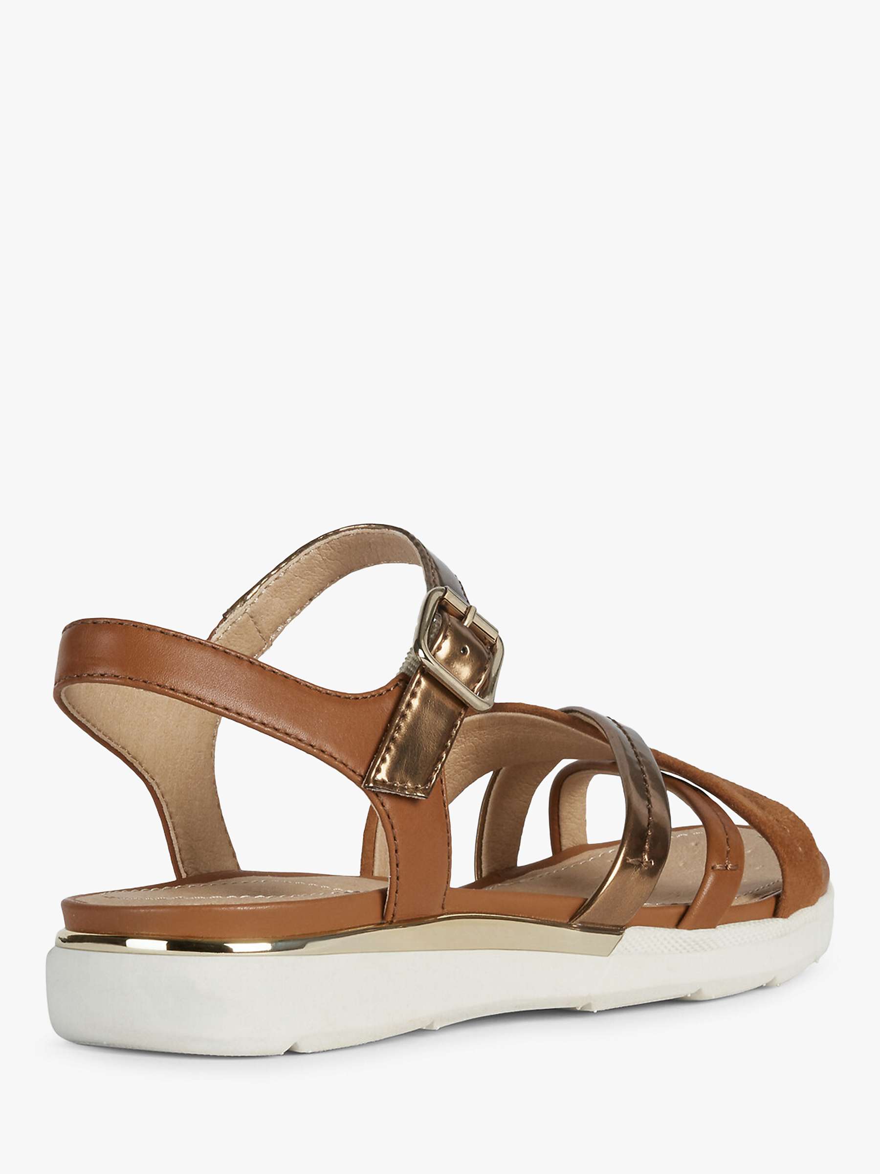 Buy Geox Women's Hiver Leather Cross Over Sandals Online at johnlewis.com