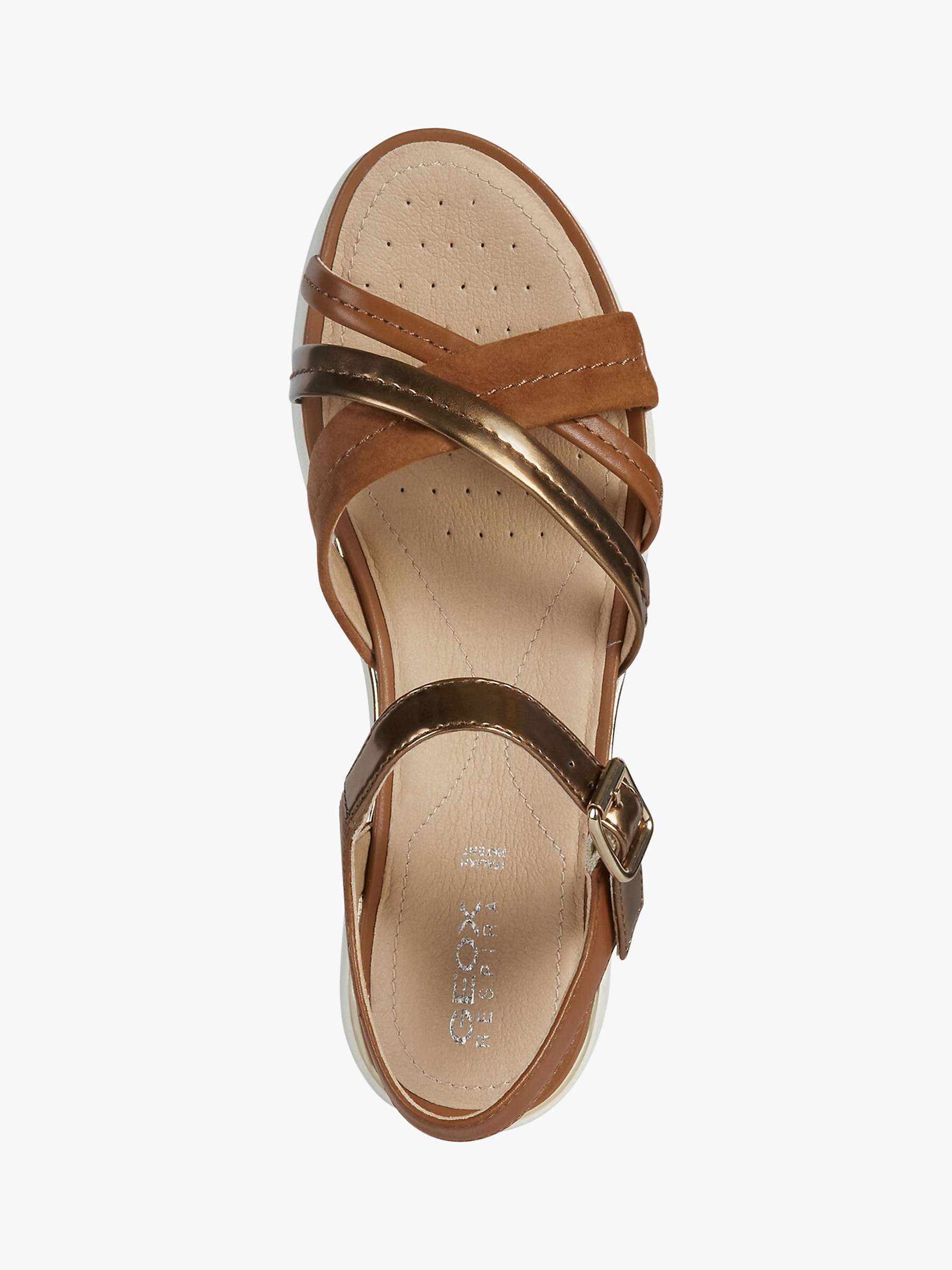 Buy Geox Women's Hiver Leather Cross Over Sandals Online at johnlewis.com