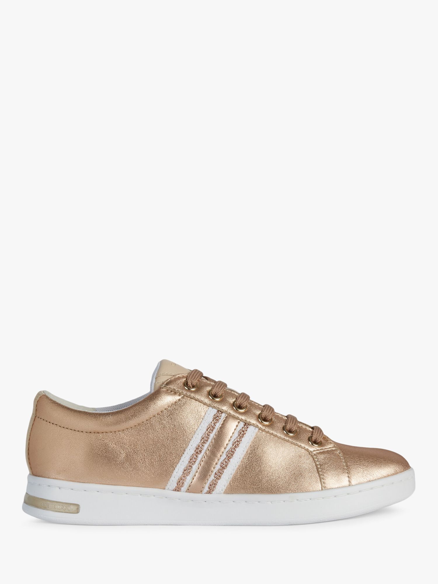 Geox Women's Jaysen Lace Up Trainers, Rose Gold/Skin