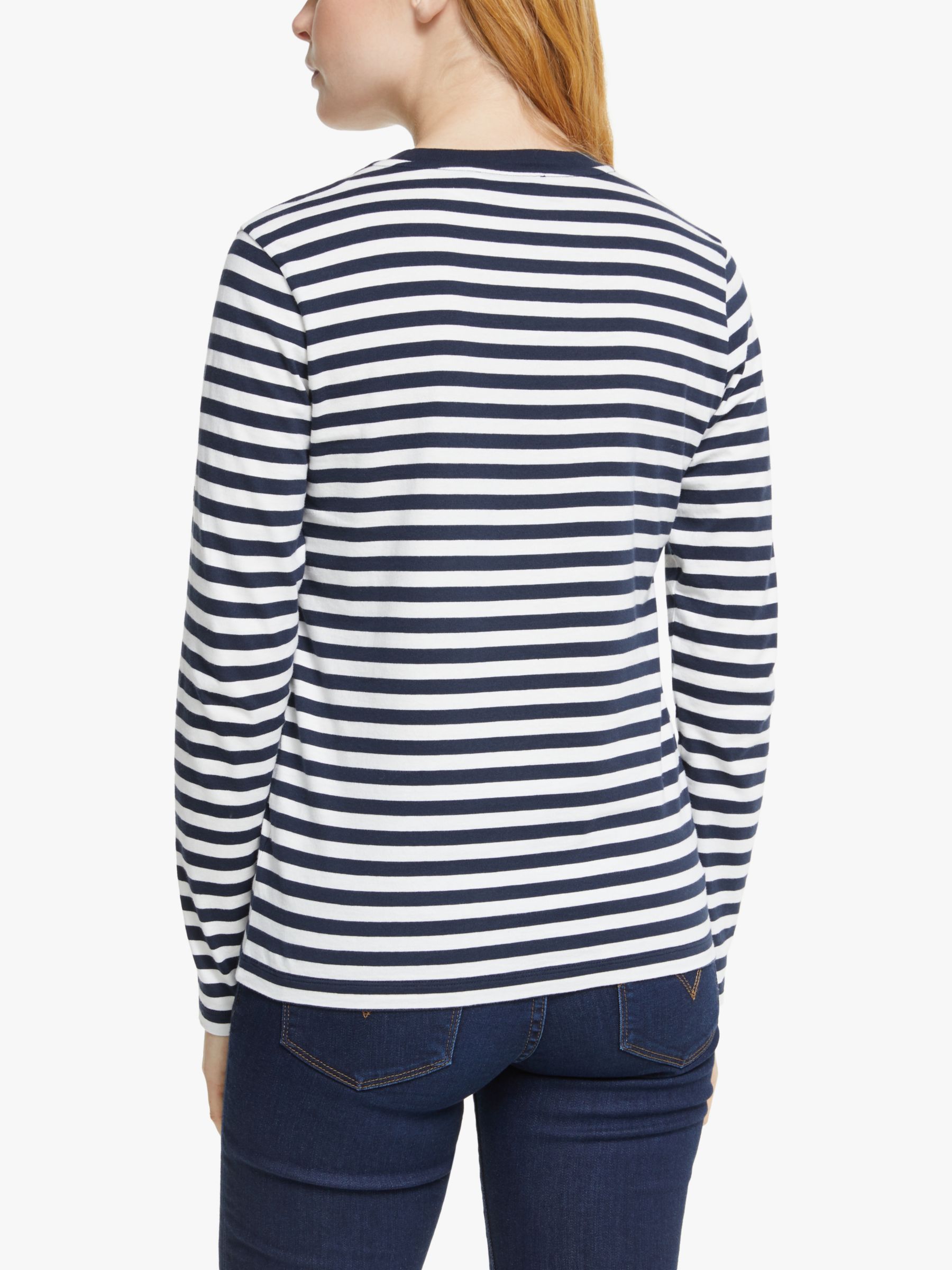 Collection WEEKEND by John Lewis Long Sleeve Breton Stripe T-Shirt ...