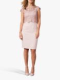 Phase Eight Mariposa Double Layered Dress, Antique Rose