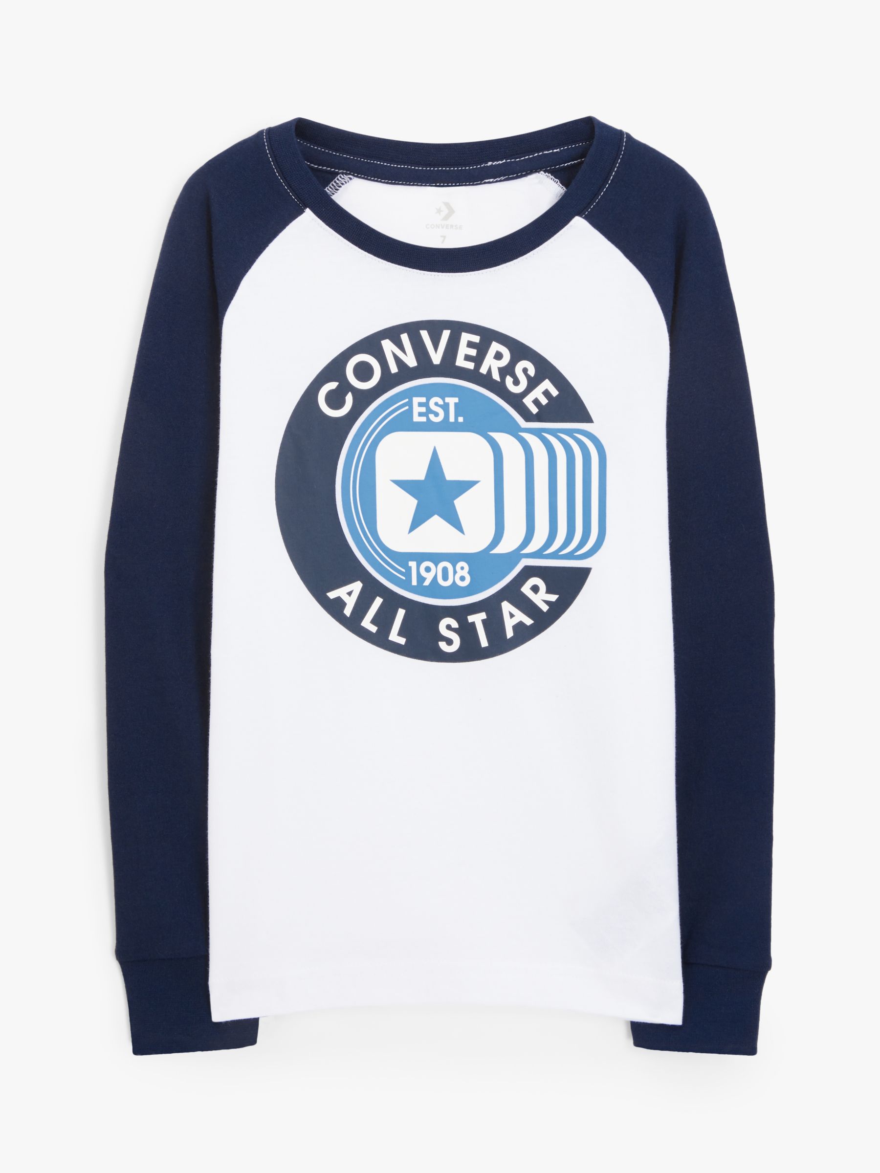 Converse Boys' All Star T-Shirt, White at John Lewis \u0026 Partners