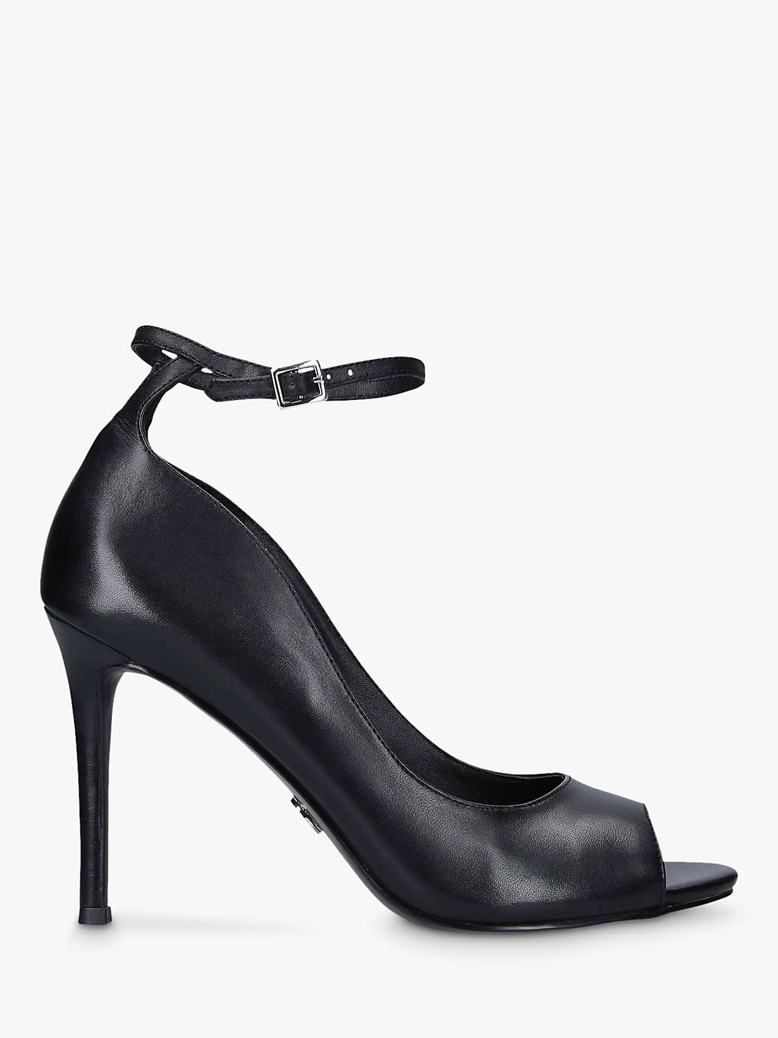 Buy MICHAEL Michael Kors Danielle Leather Court Shoes, Black Online at johnlewis.com