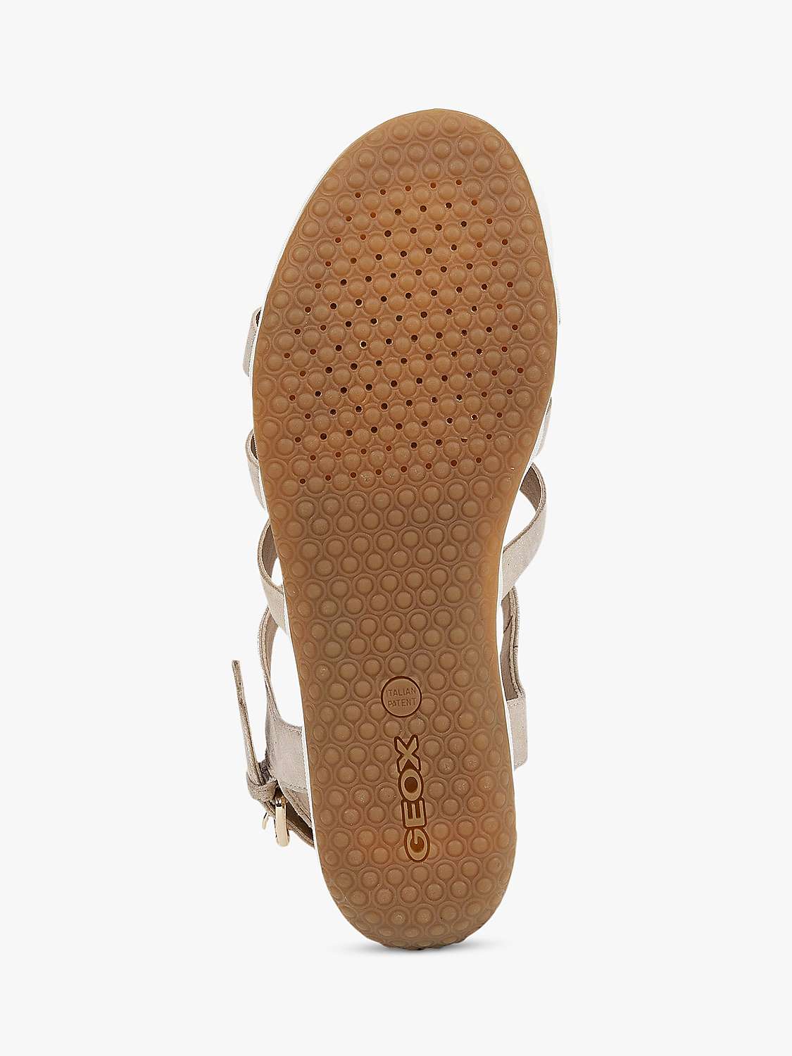 Buy Geox Women's Vega Wide Fit Suede Sandals, Sand Online at johnlewis.com