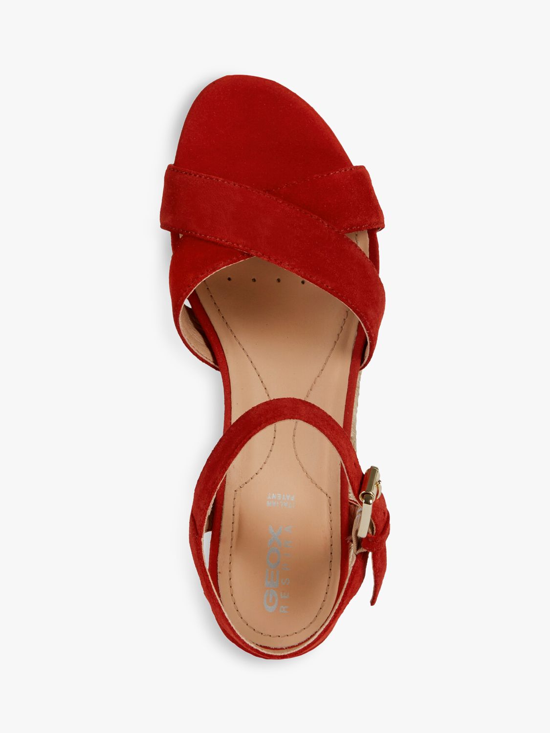 Buy Geox Women's Ischia Corda Suede Wedge Heel Sandals Online at johnlewis.com