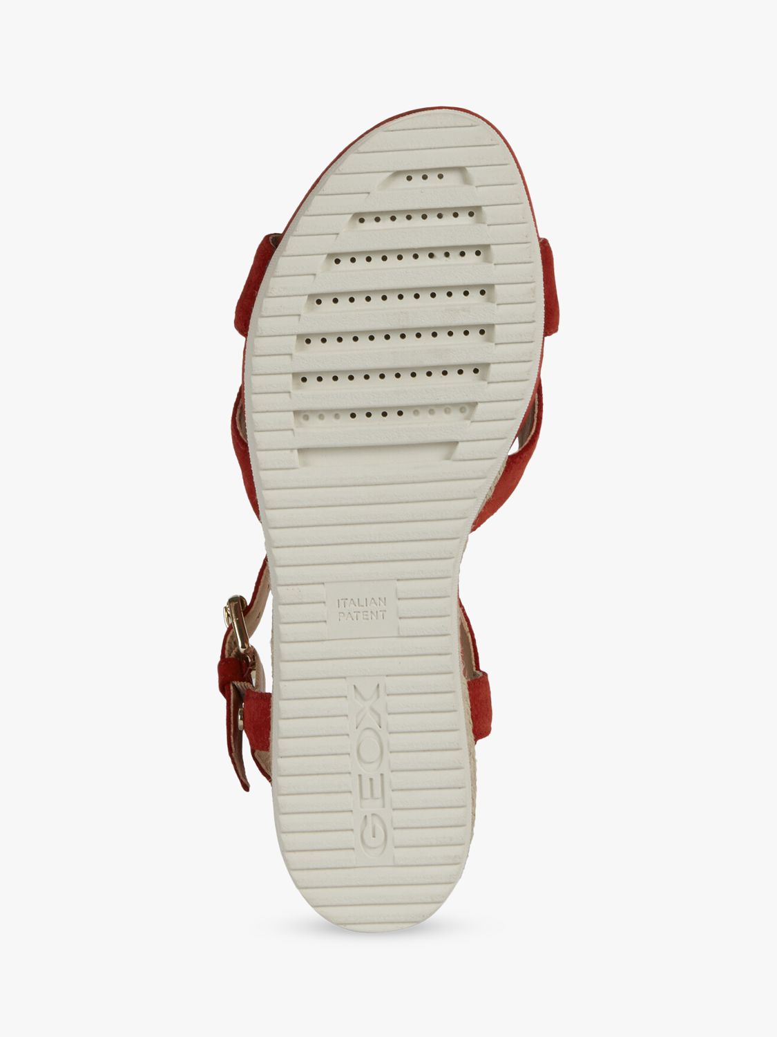 Buy Geox Women's Ischia Corda Suede Wedge Heel Sandals Online at johnlewis.com