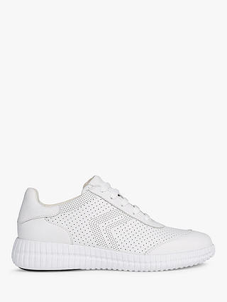 Geox Women's Noovae Leather Perforated Trainers