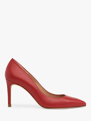 L.K.Bennett Floret Pointed Toe Court Shoes, Red Roca