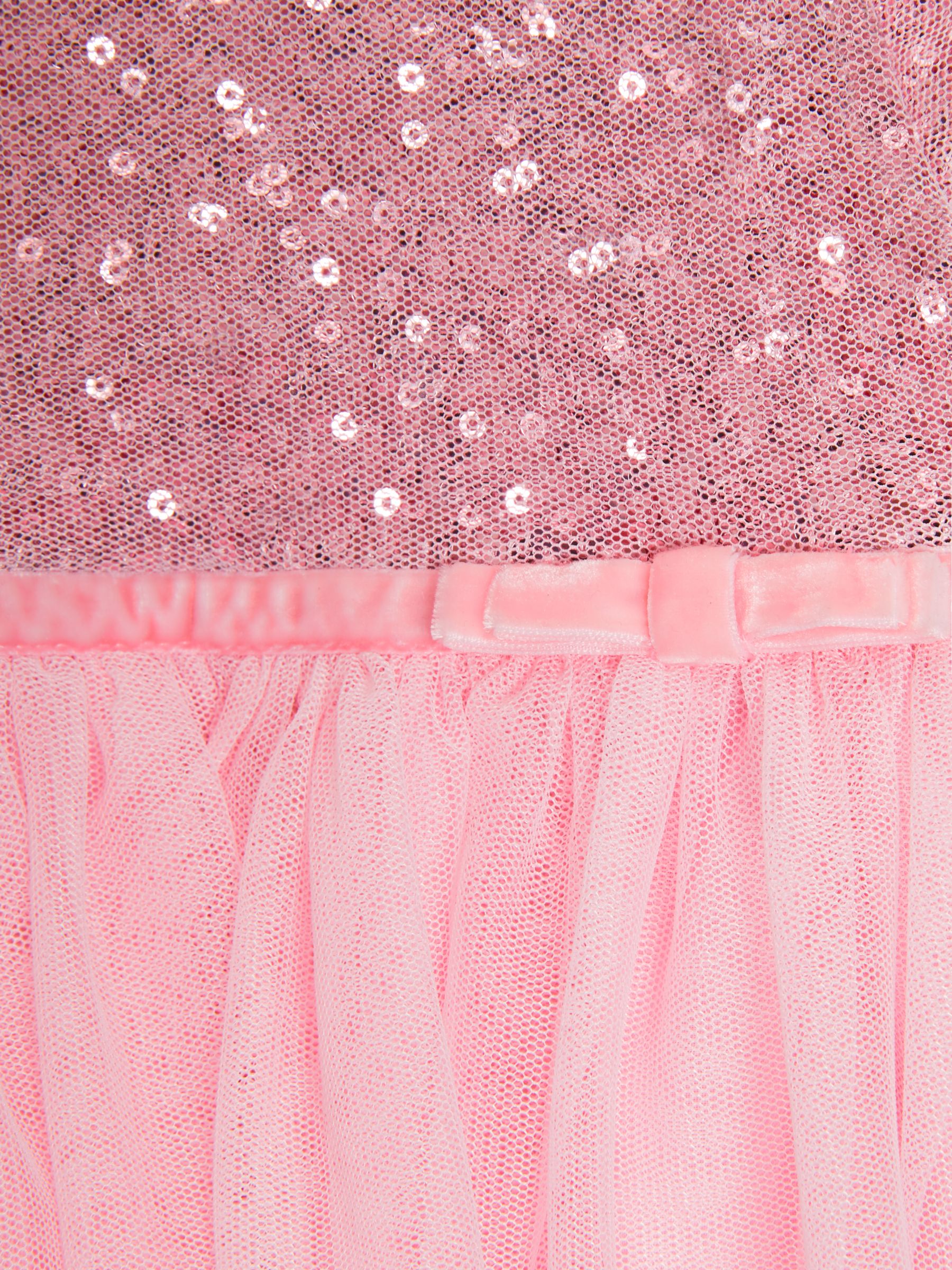 John Lewis & Partners Baby Sequin Dress, Pink