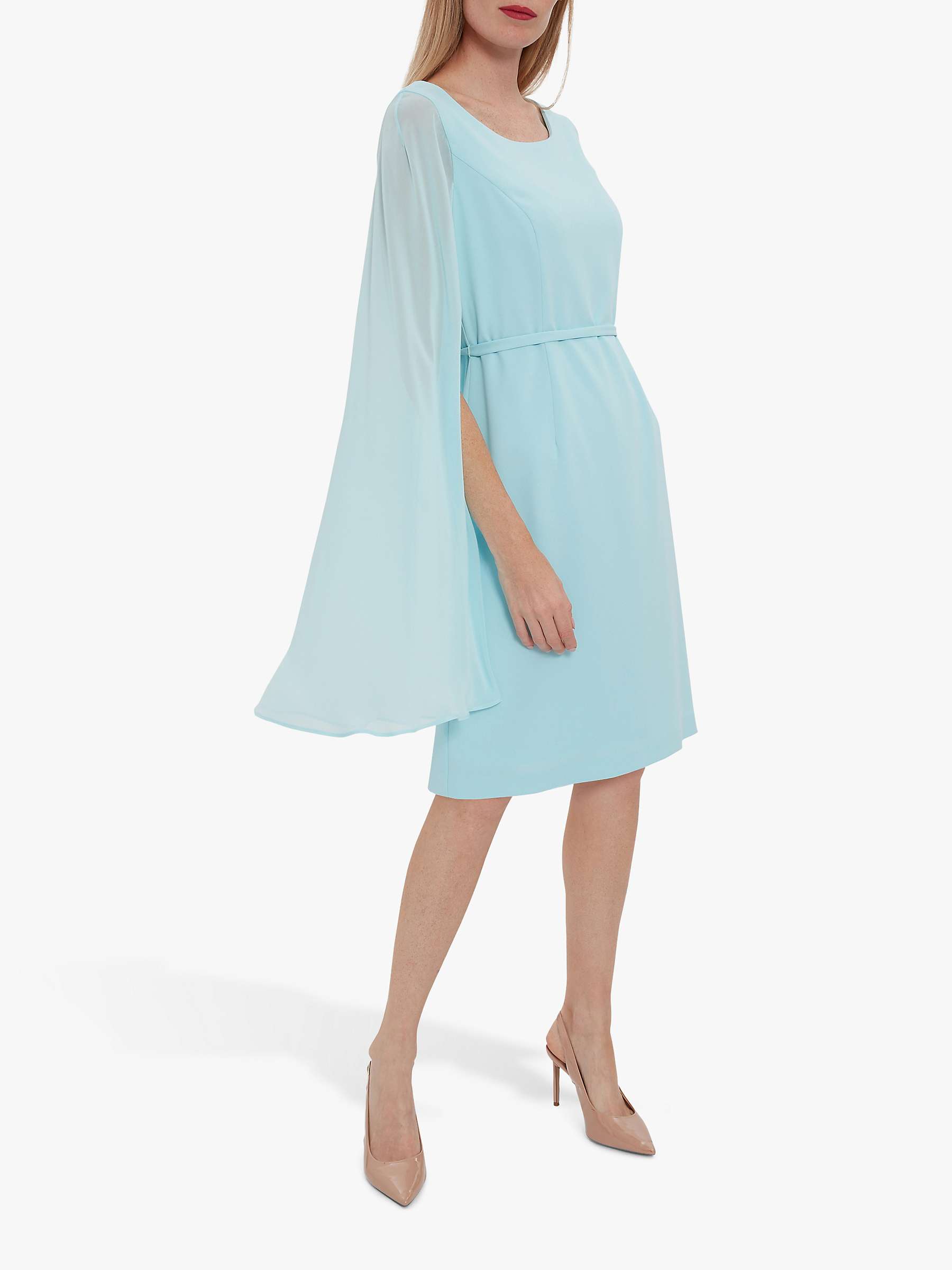 Buy Gina Bacconi Bevin Crepe And Chiffon Cape Dress Online at johnlewis.com