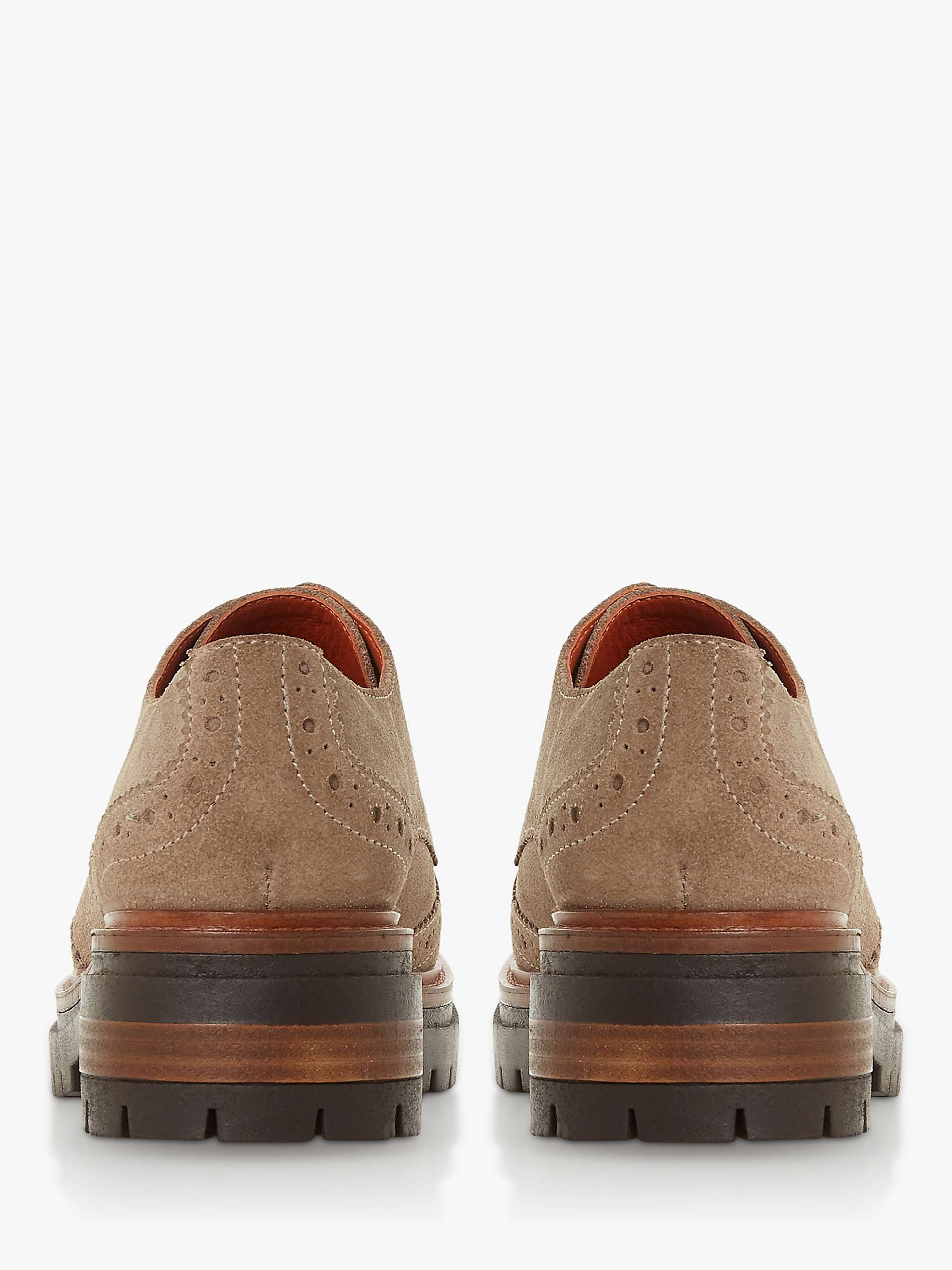 Buy Bertie Fantasy Suede Lace Up Brogues, Taupe Online at johnlewis.com