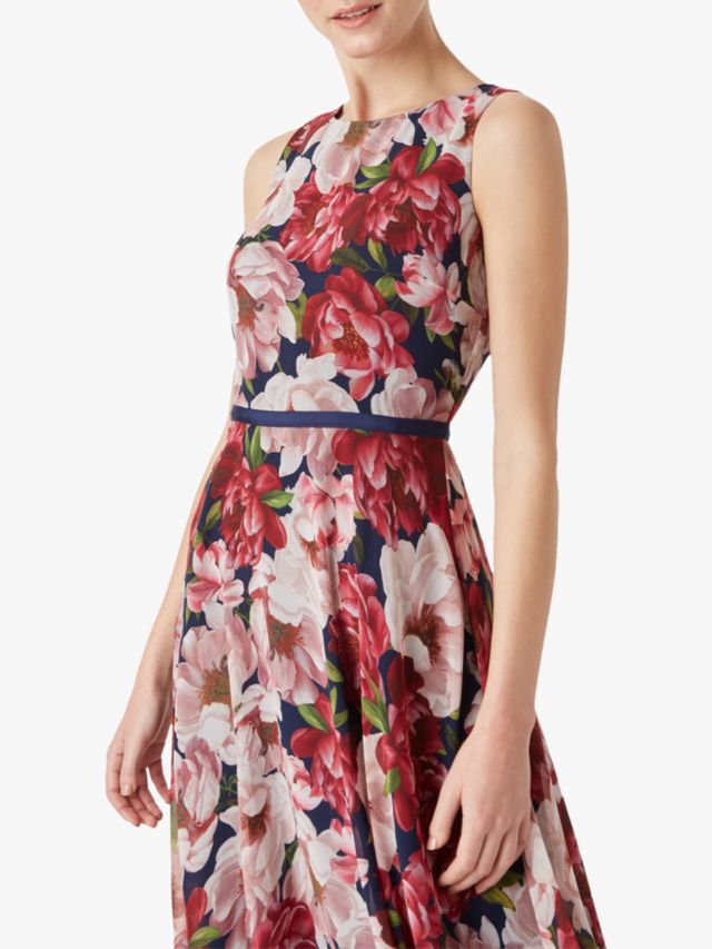 Hobbs Carly Dress, Peony Pink, 8