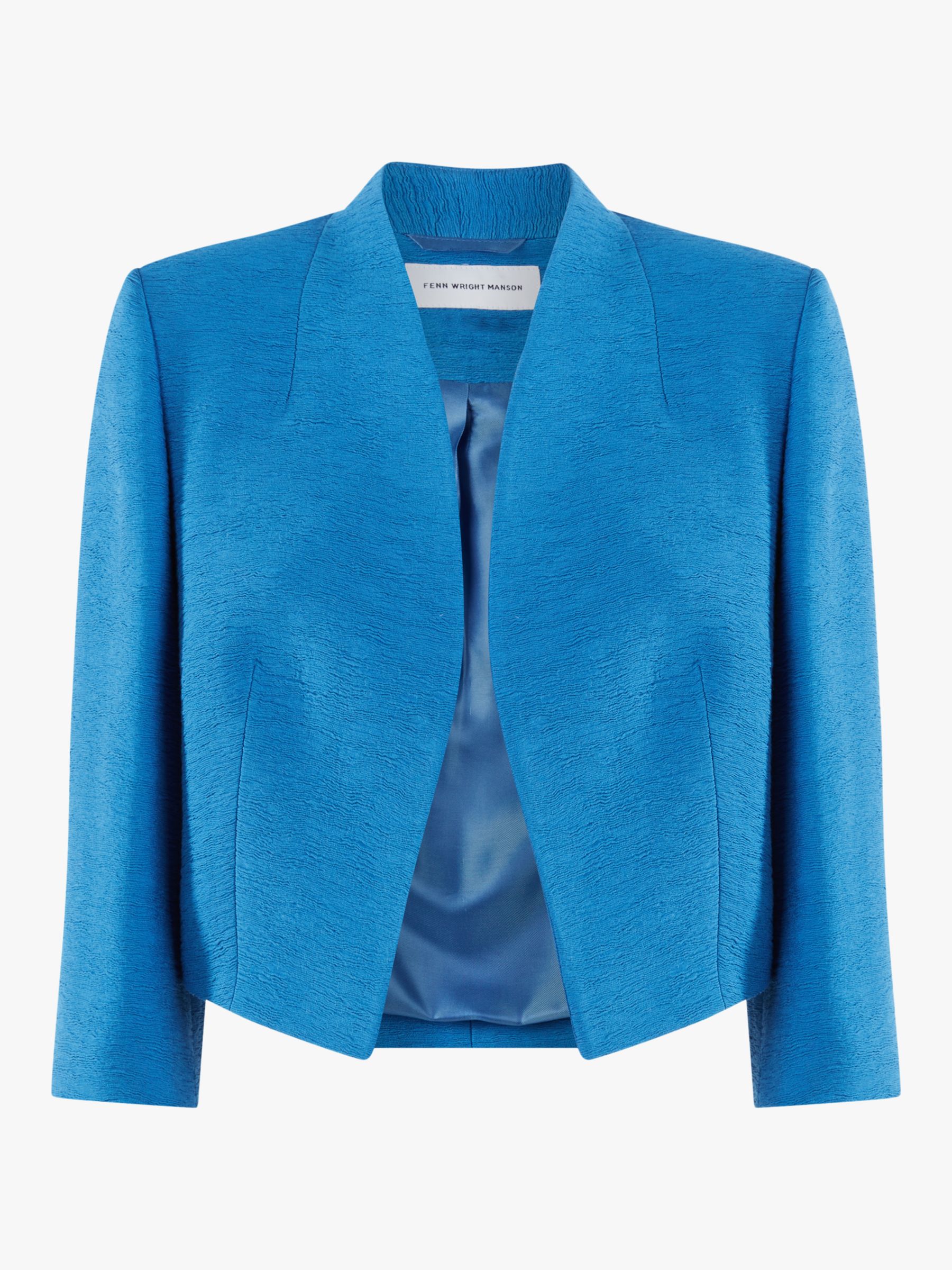 Fenn Wright Manson Caterine Cropped Tailored Jacket, Turquoise at John ...