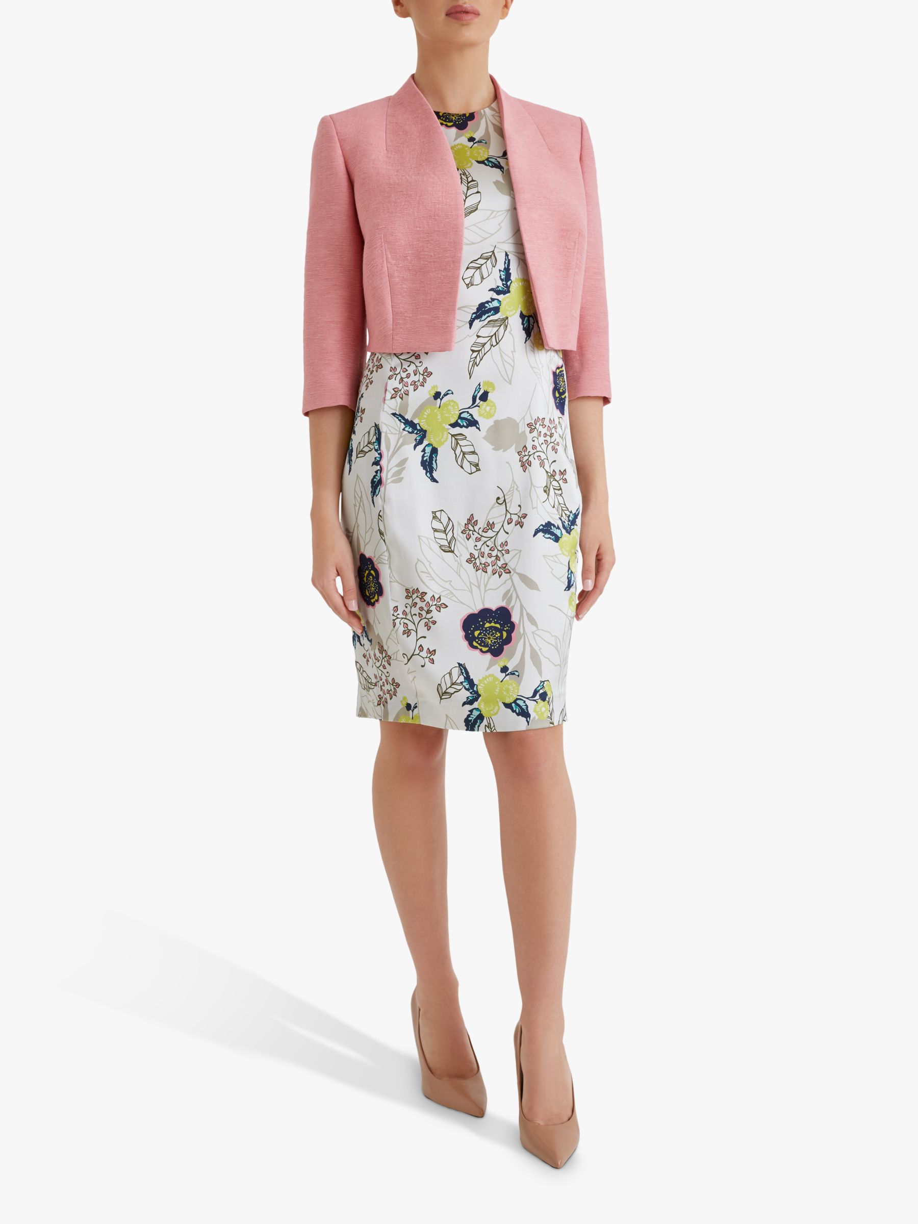 Fenn Wright Manson Petite Caterine Cropped Tailored Jacket, Coral