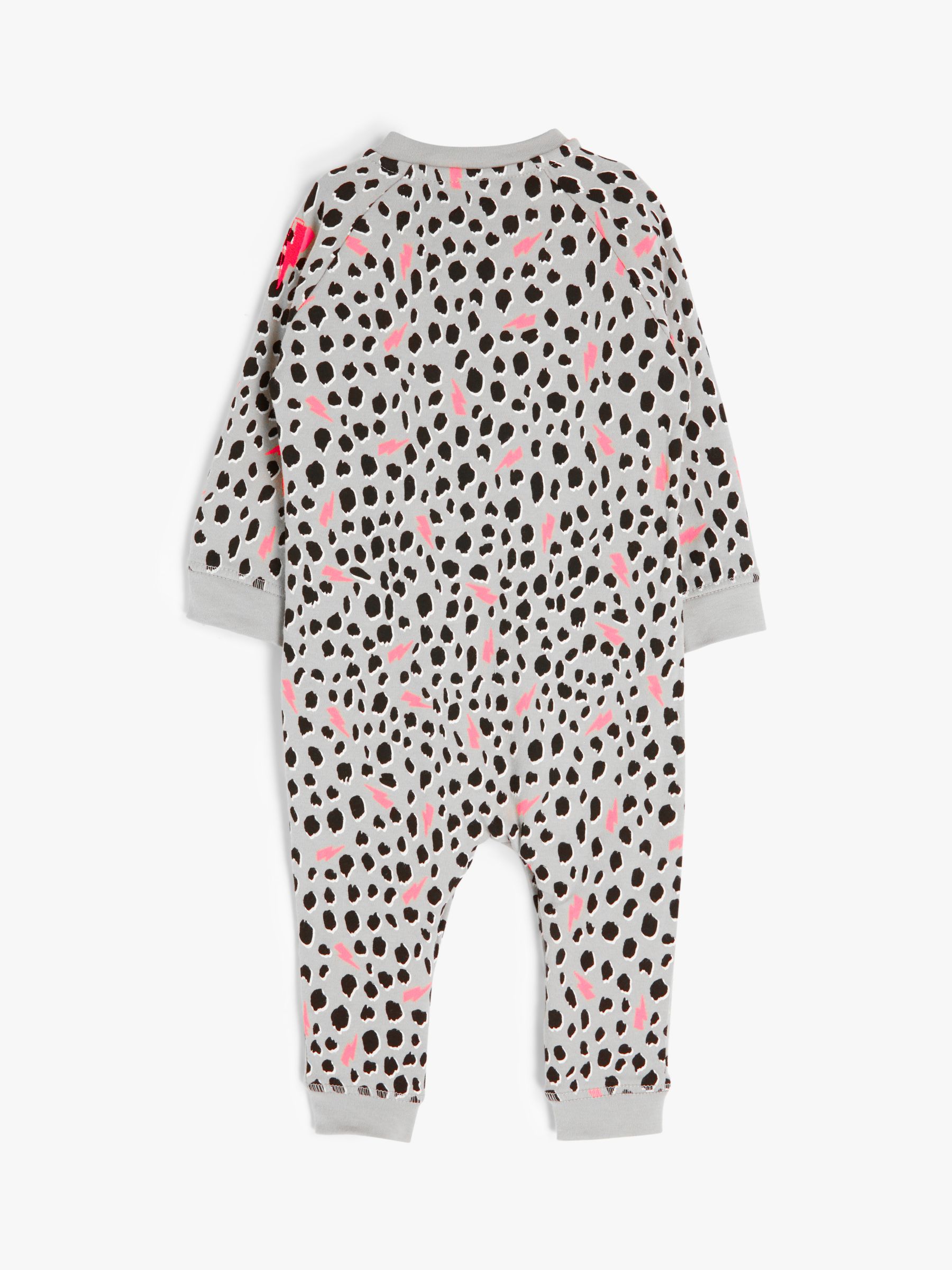 Scamp & Dude Baby Cheetah Lightning Print Romper