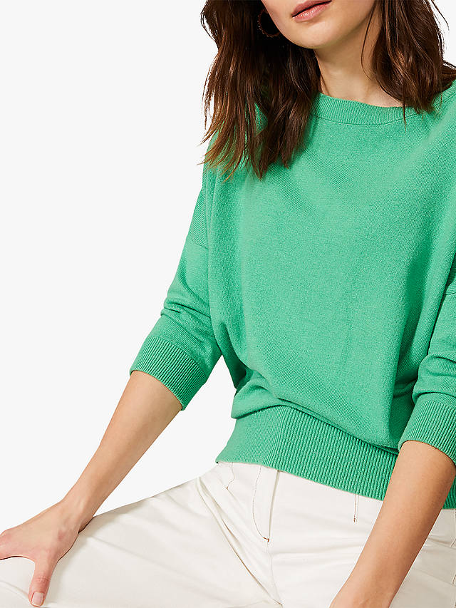 Phase Eight Shanelle Knit Jumper, Green at John Lewis & Partners