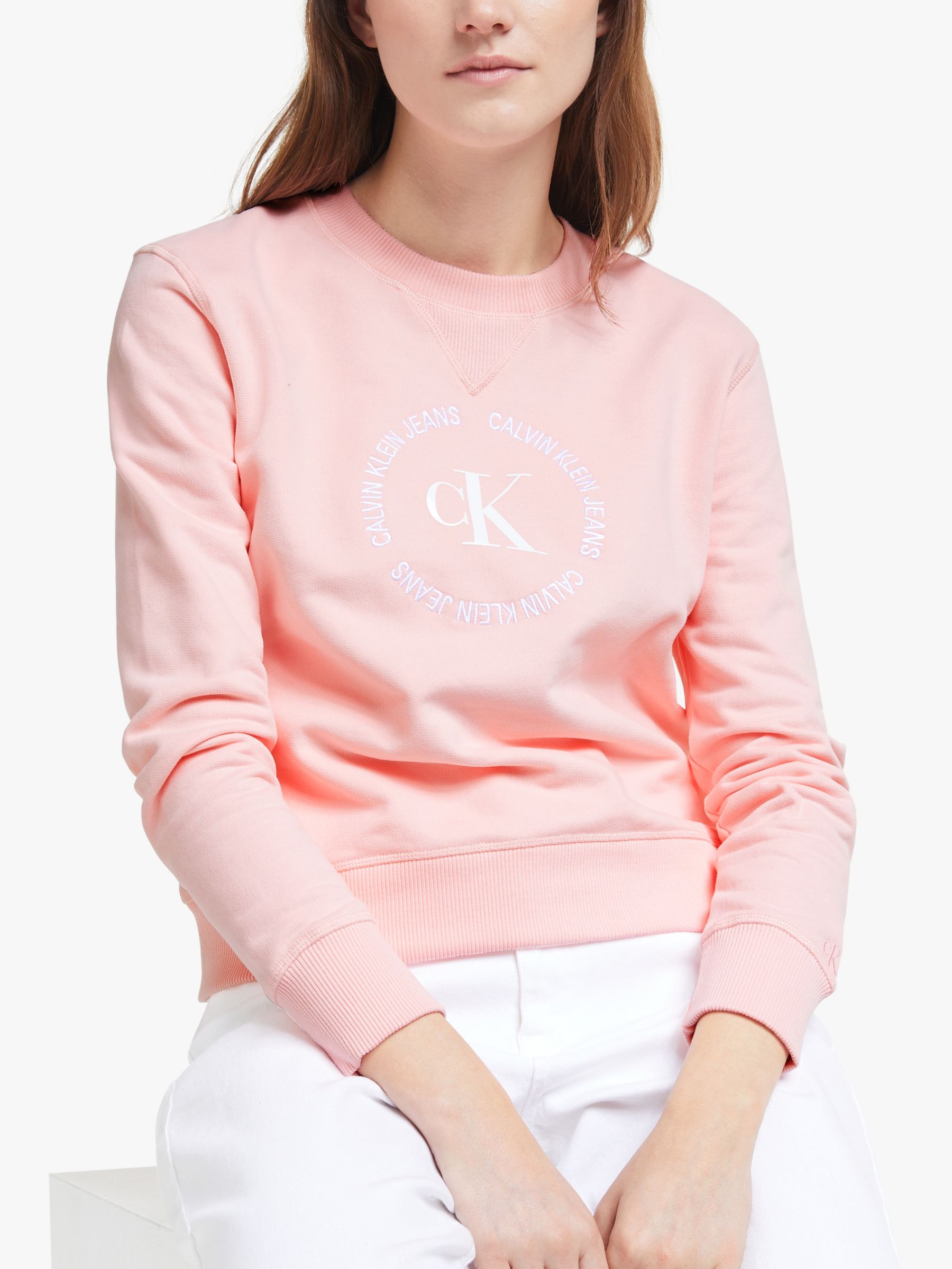 pink calvin klein hoodie