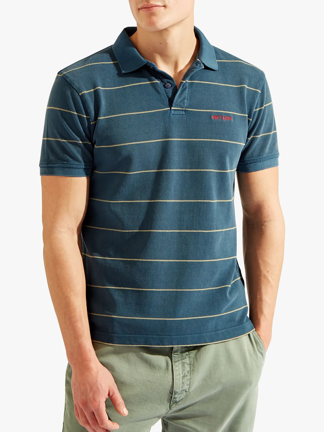 HKT Short Sleeve Stripe Polo Shirt review