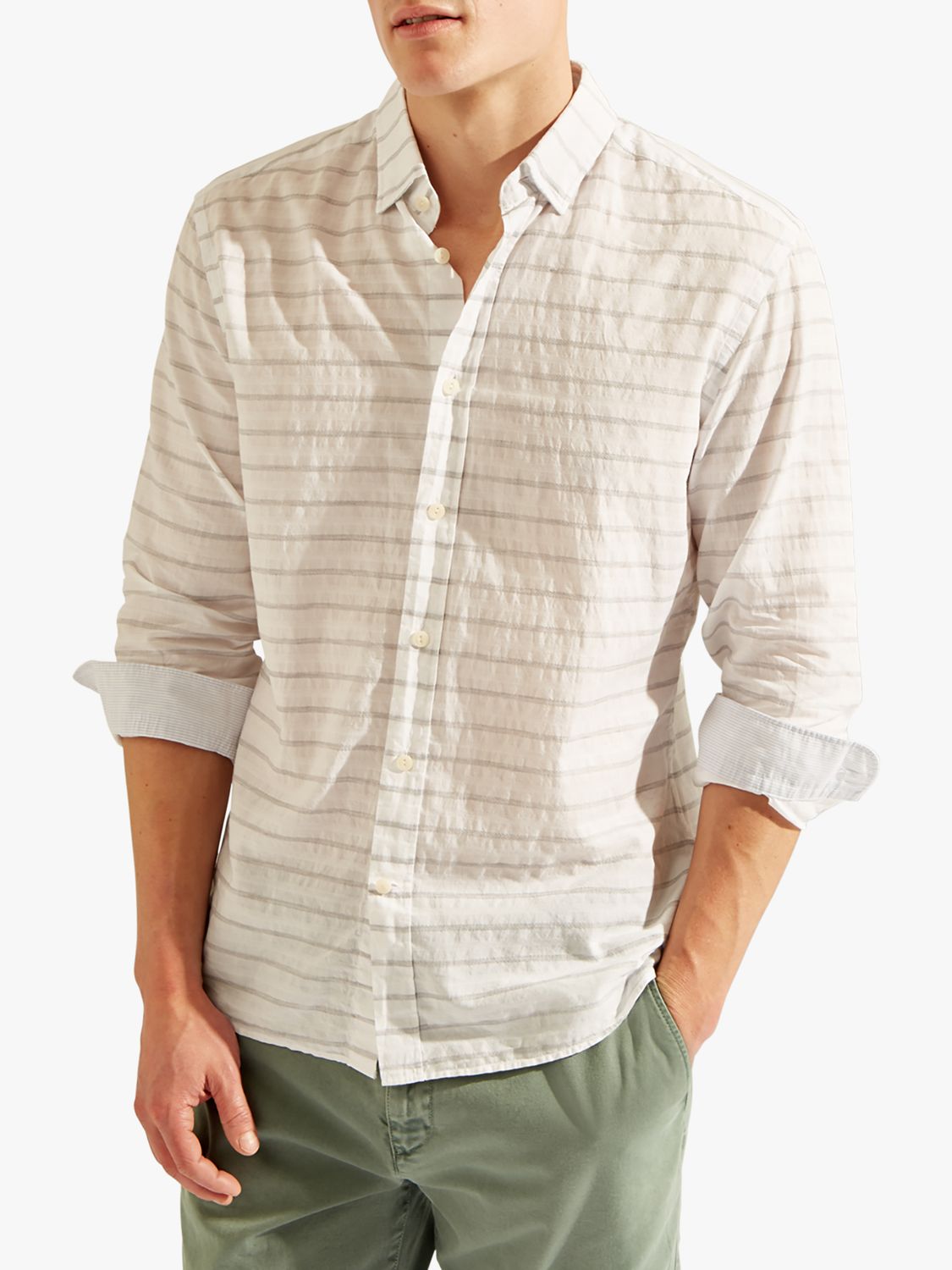 HKT Stripe Cotton Linen Shirt review