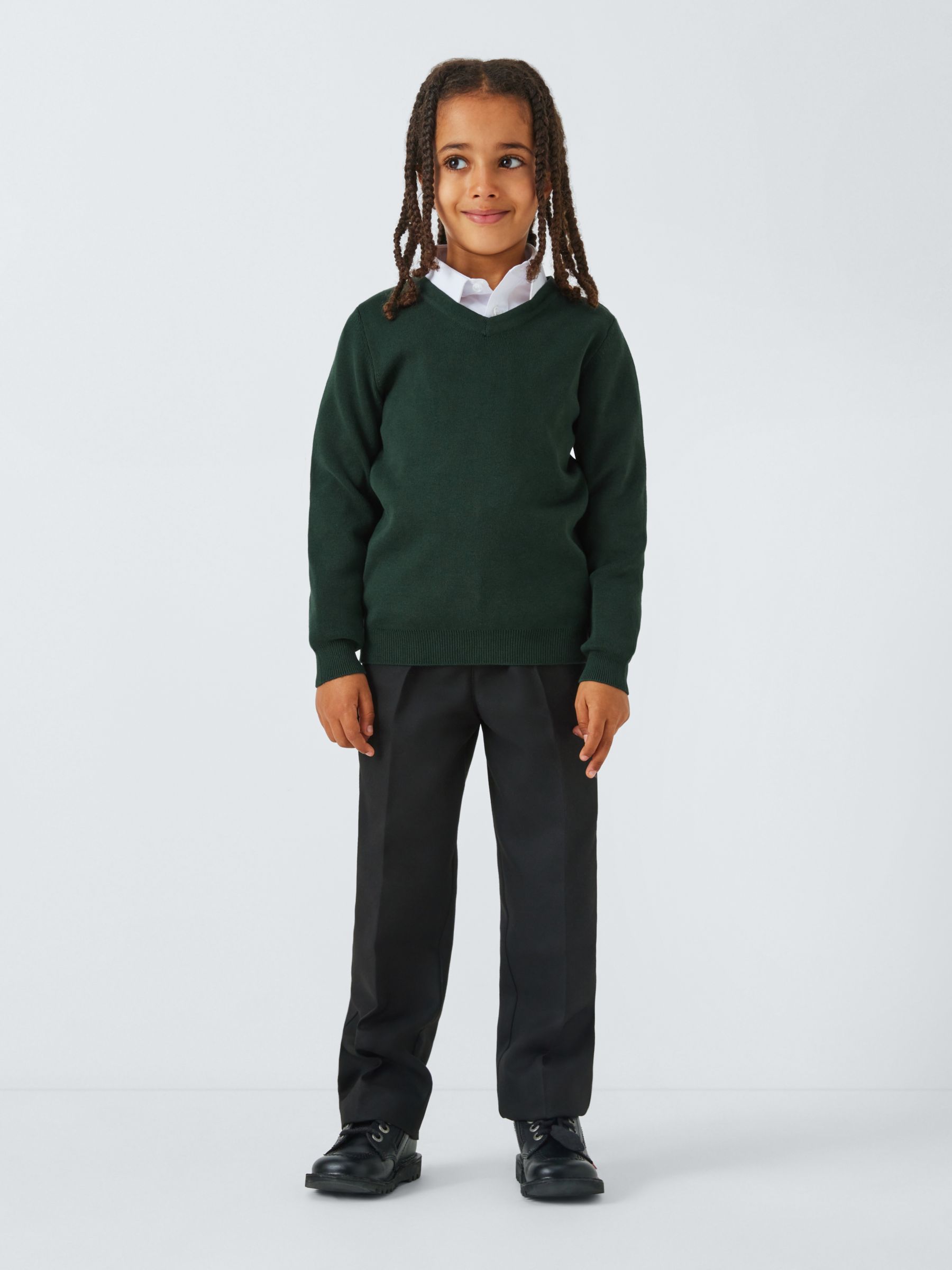 Grey v hotsell neck school jumper