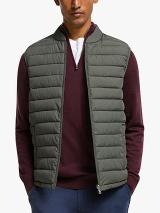 John Lewis Shower Resistant Recycled Quilted Puffer Gilet