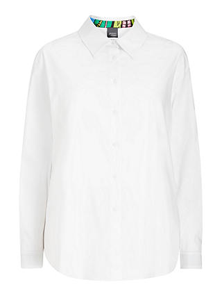 Persona by Marina Rinaldi Beat Cotton Poplin Shirt, White