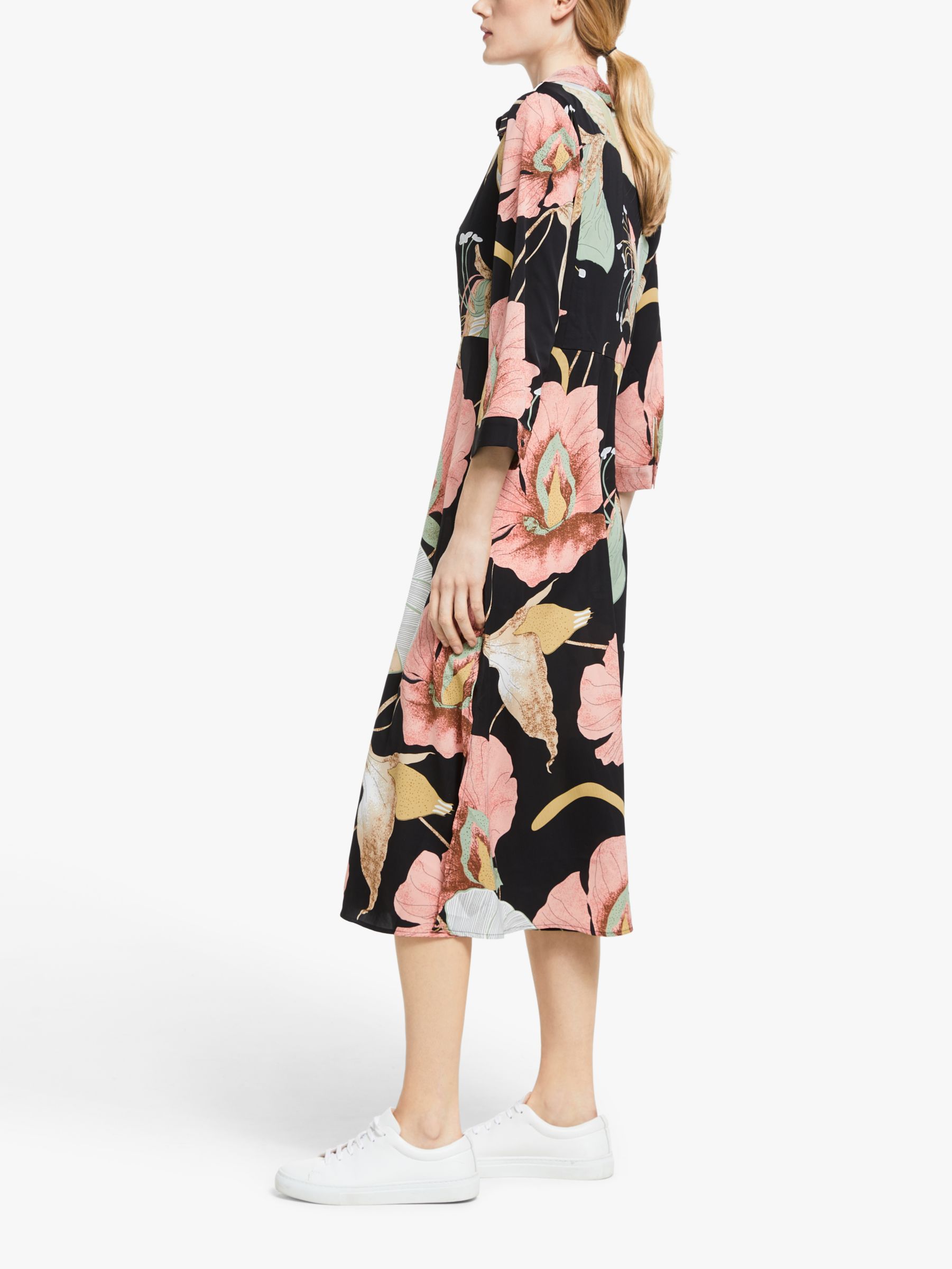 yas floral midi dress